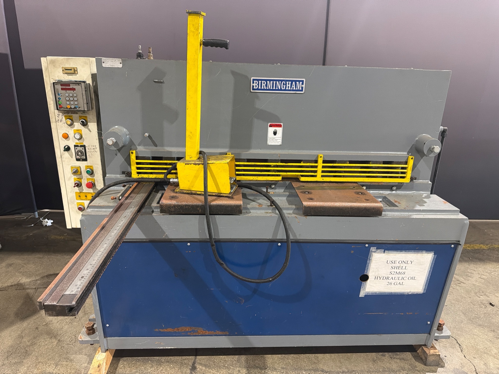 CP TOOLS BIRMINGHAM H-0435 Hydraulic Sheet Metal Shear 7.5HP USED 0