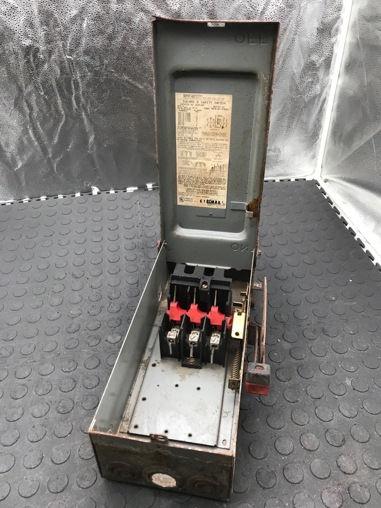 SQUARE D HU361RB Safety Switch USED 1