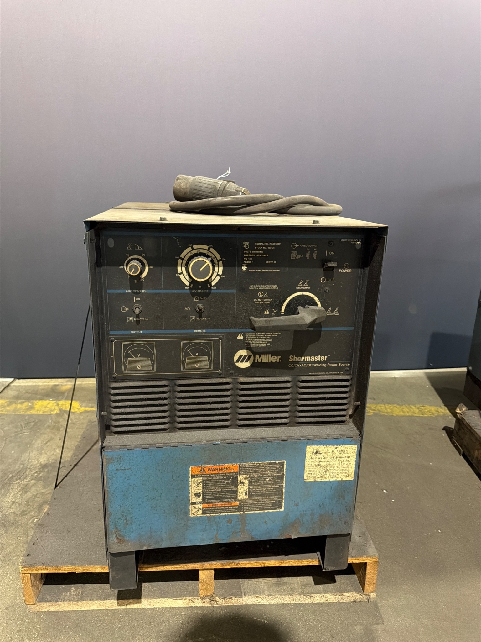 MILLER SHOPMASTER CC/CV AC/DC Welding Power Source USED 0
