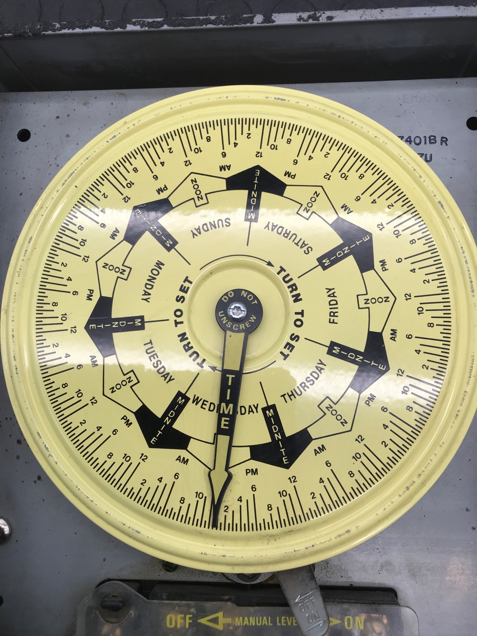 INTERMATIC T7401BR Seven‑Day Dial Time Switch USED 4