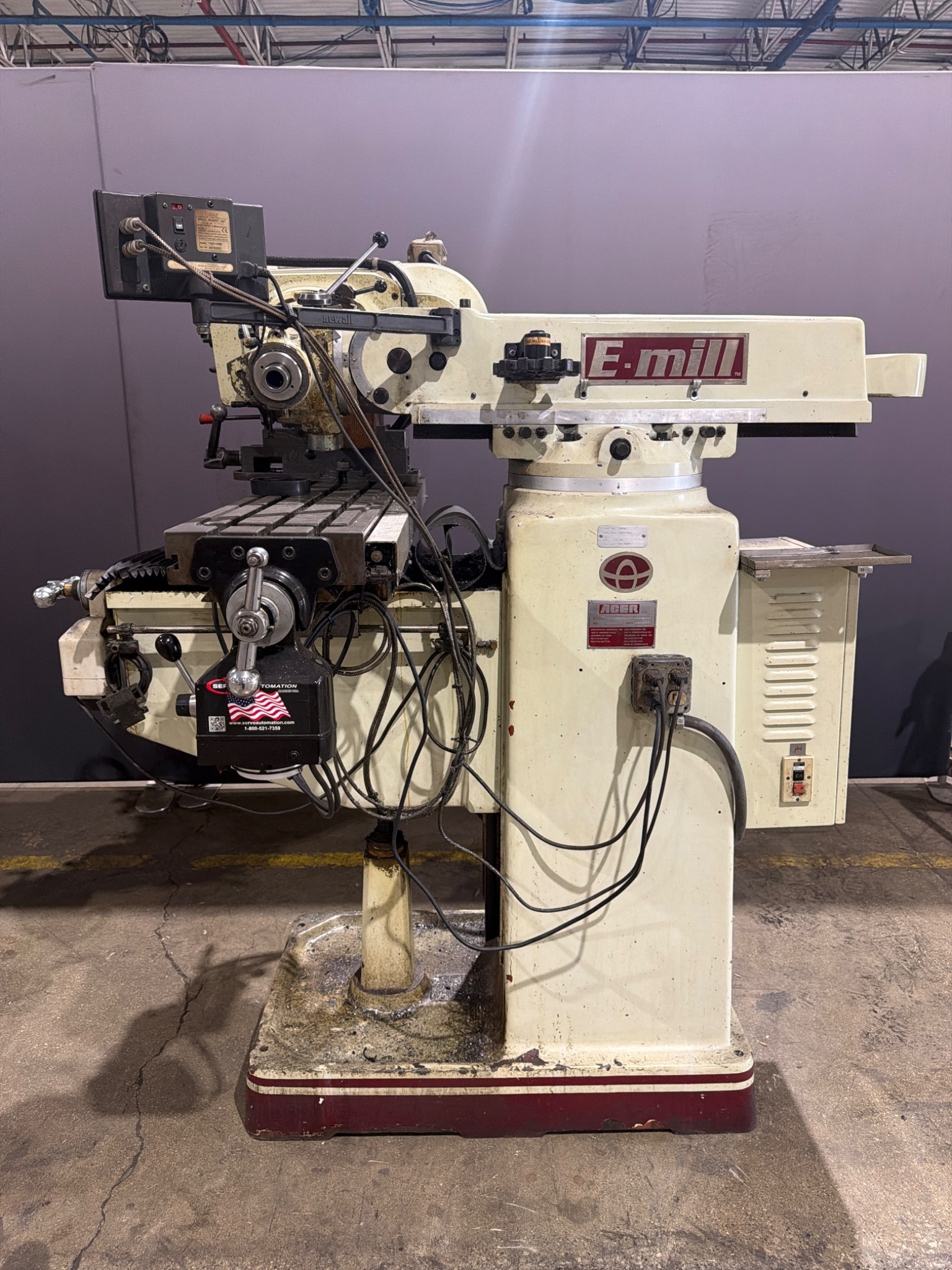 ACER E VS-3VK E-MILL Vertical Milling Machine 2HP 220/440V 3PH USED 0