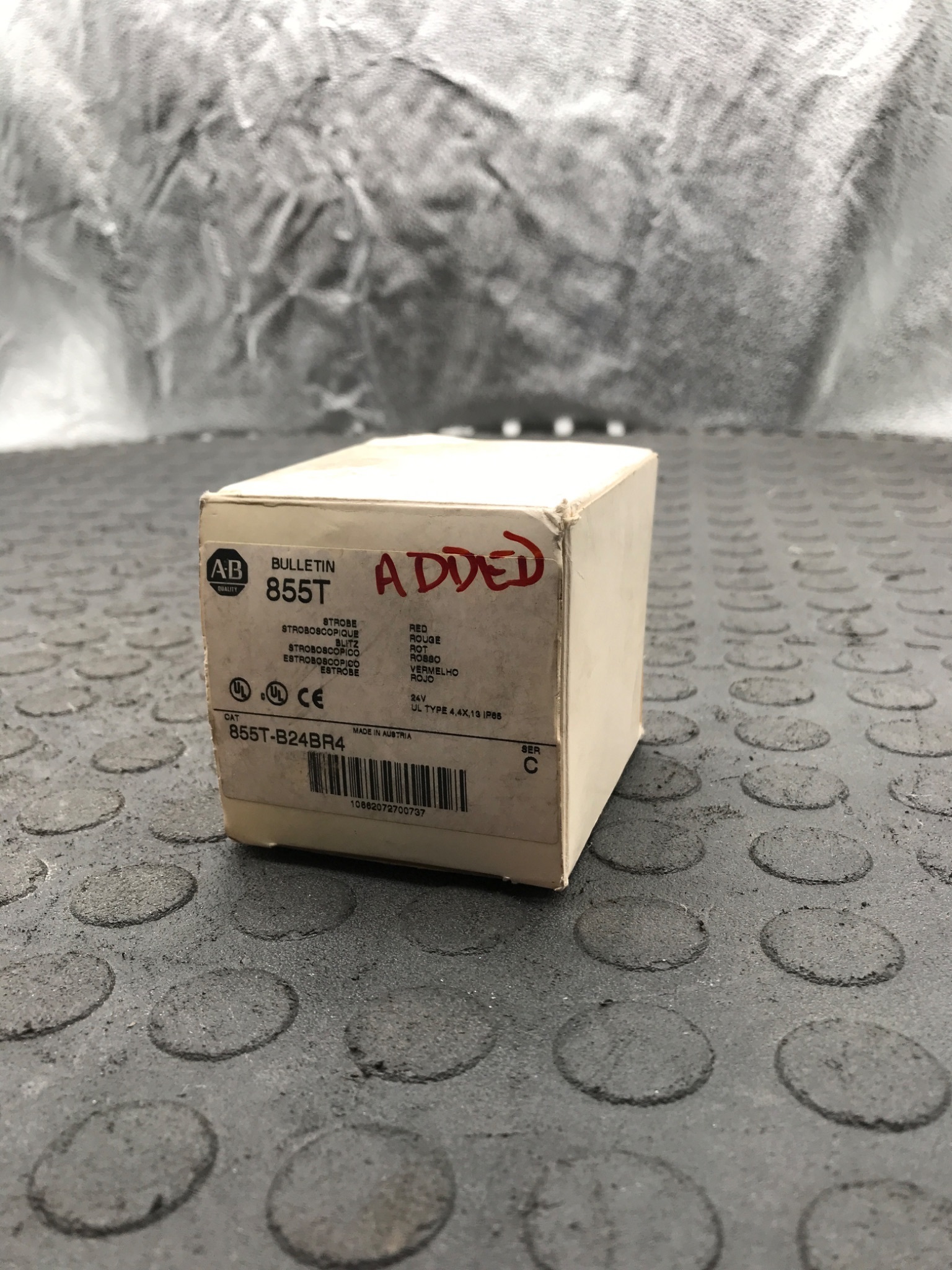 Allen-Bradley 855T-B24BR4 Stack Light Strobe Module 24V AC/DC NEW 0