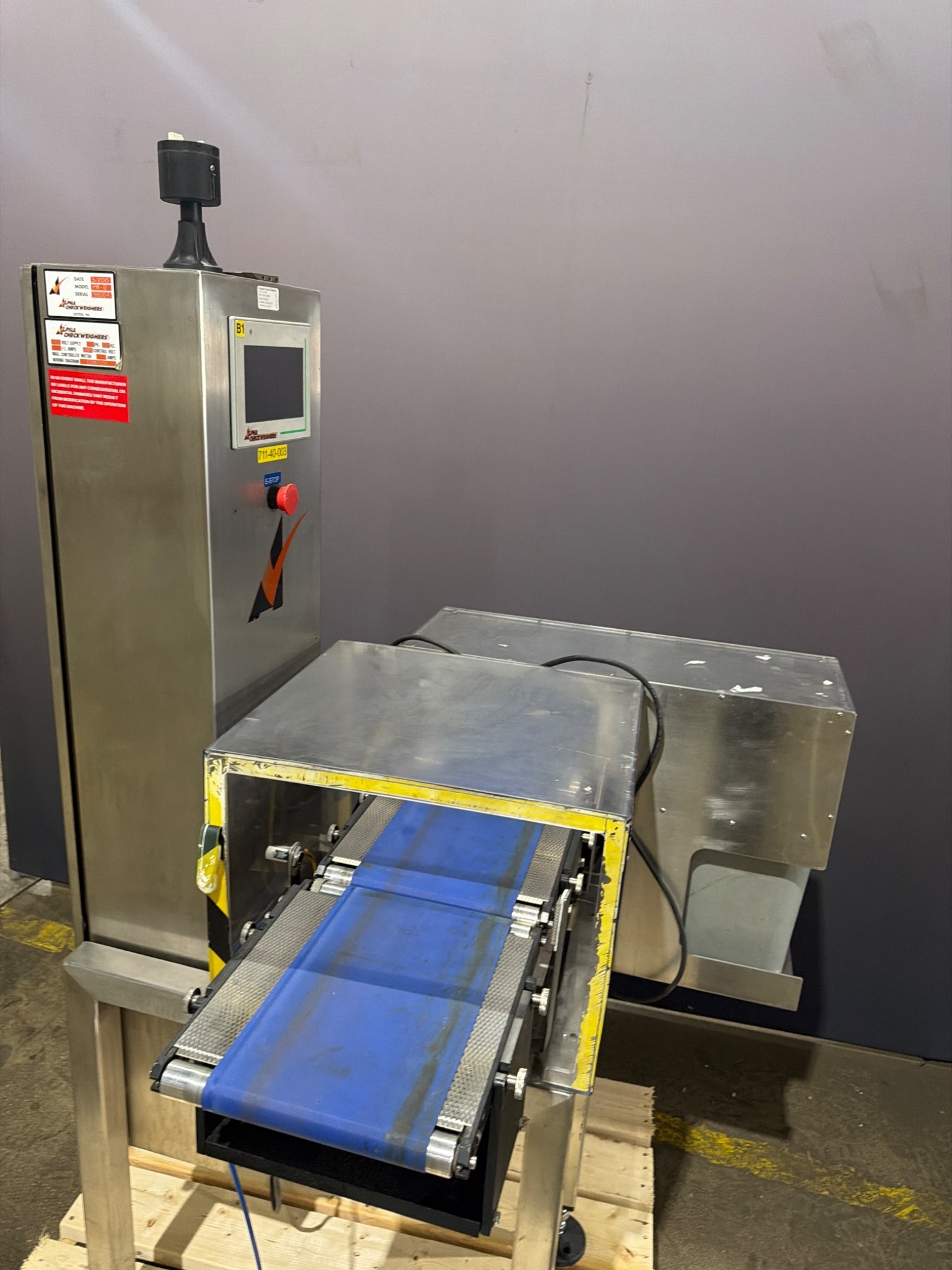Alpha Checkweighers PW-12 Conveyor Checkweigher System Stainless Inline USED 1
