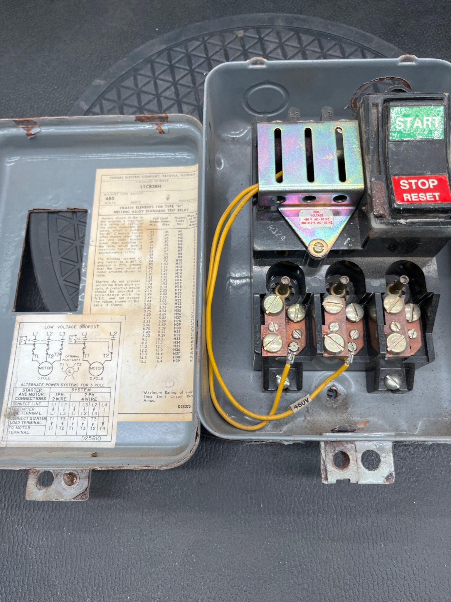 FURNAS 11CB3BH Manual Motor Starter USED 3