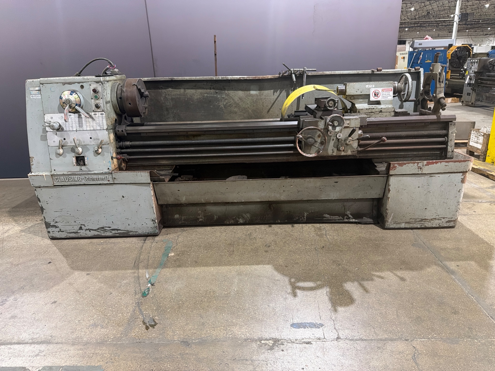 CLAUSING COLCHESTER 17 Engine Lathe USED 0