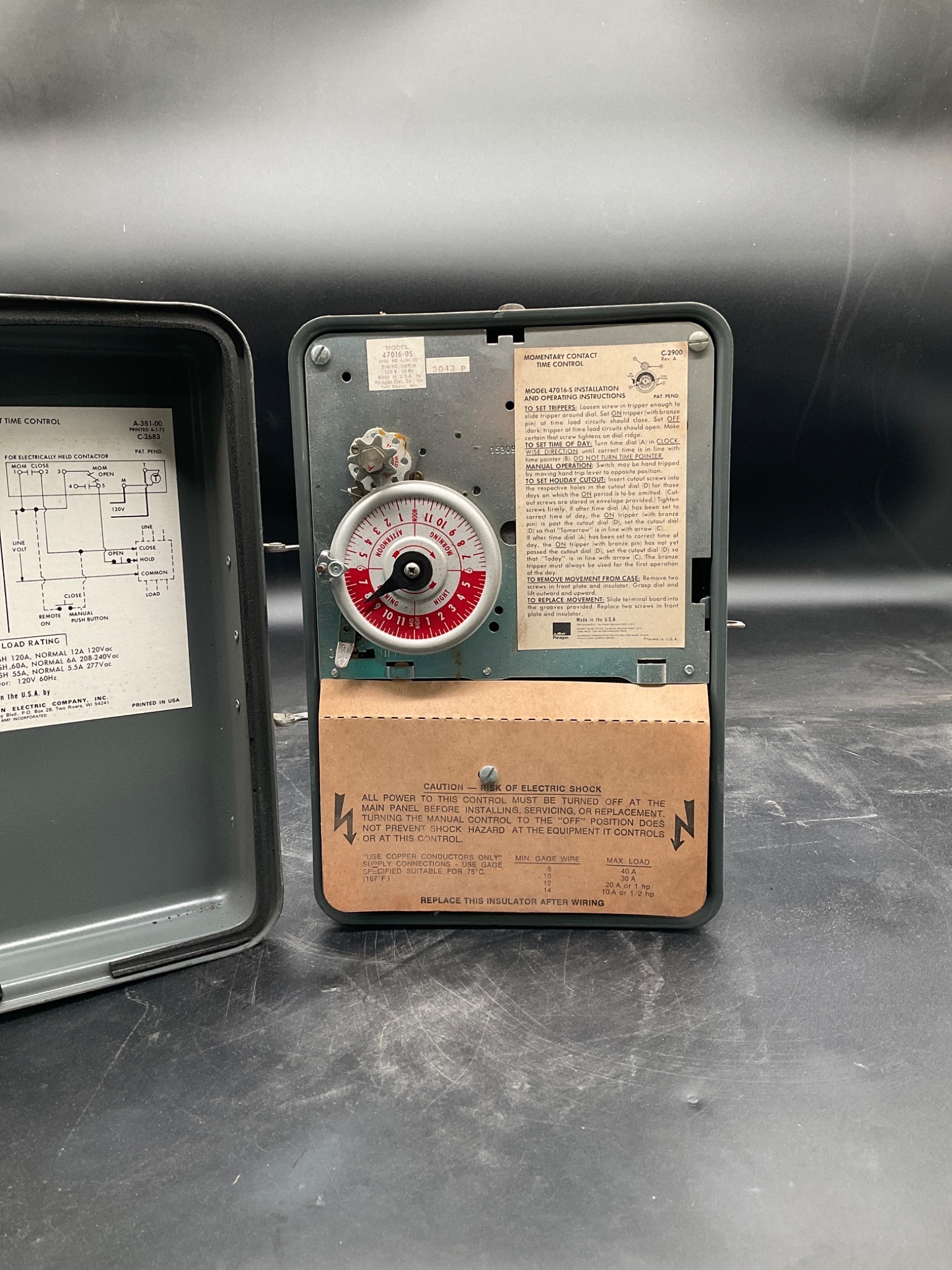 AMF 47016‑00S Momentary Contact Time Control USED 0