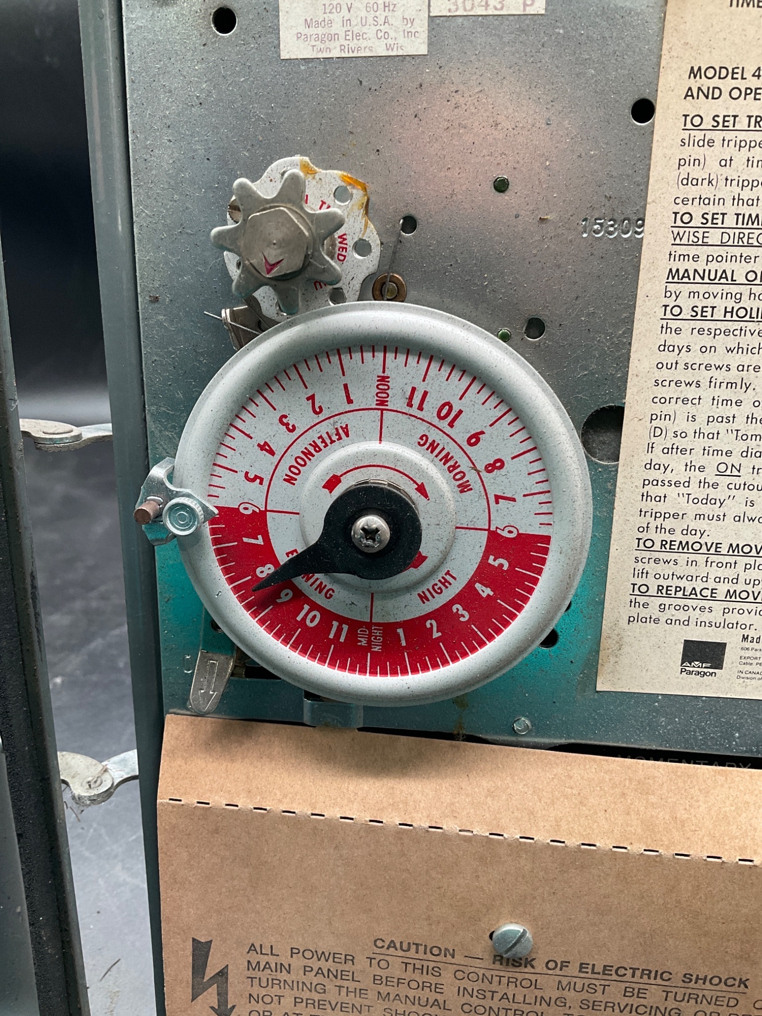 AMF 47016‑00S Momentary Contact Time Control USED 3