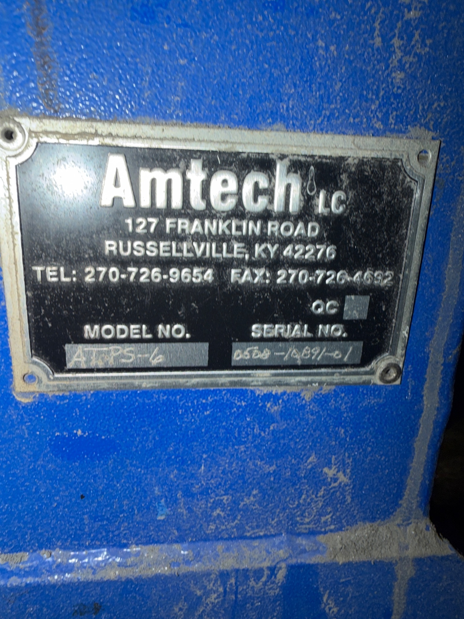 AMTECH ATPS‑6 Dust Collection System USED 8