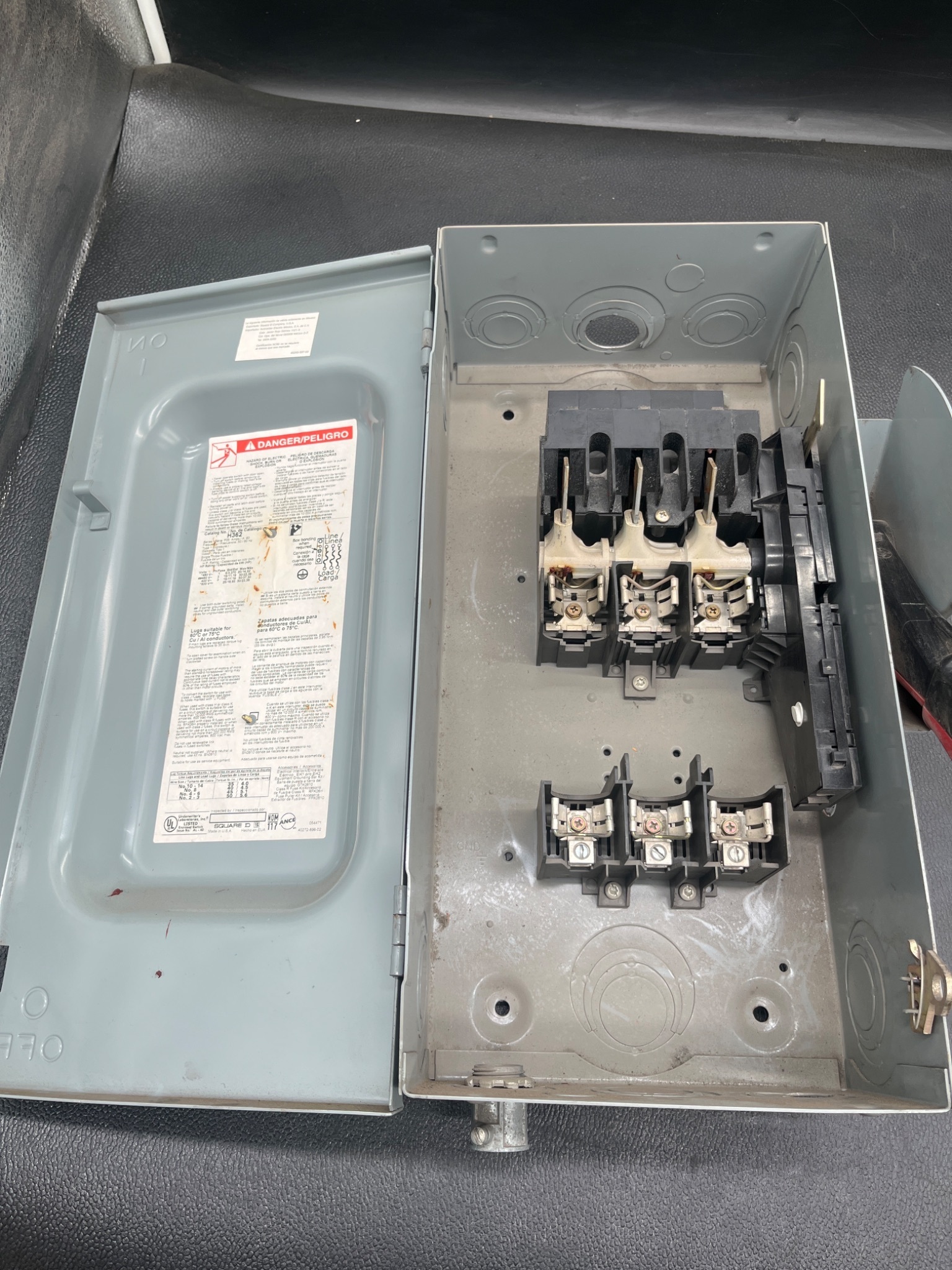 SQUARE D H362 Heavy Duty Safety Switch USED 4
