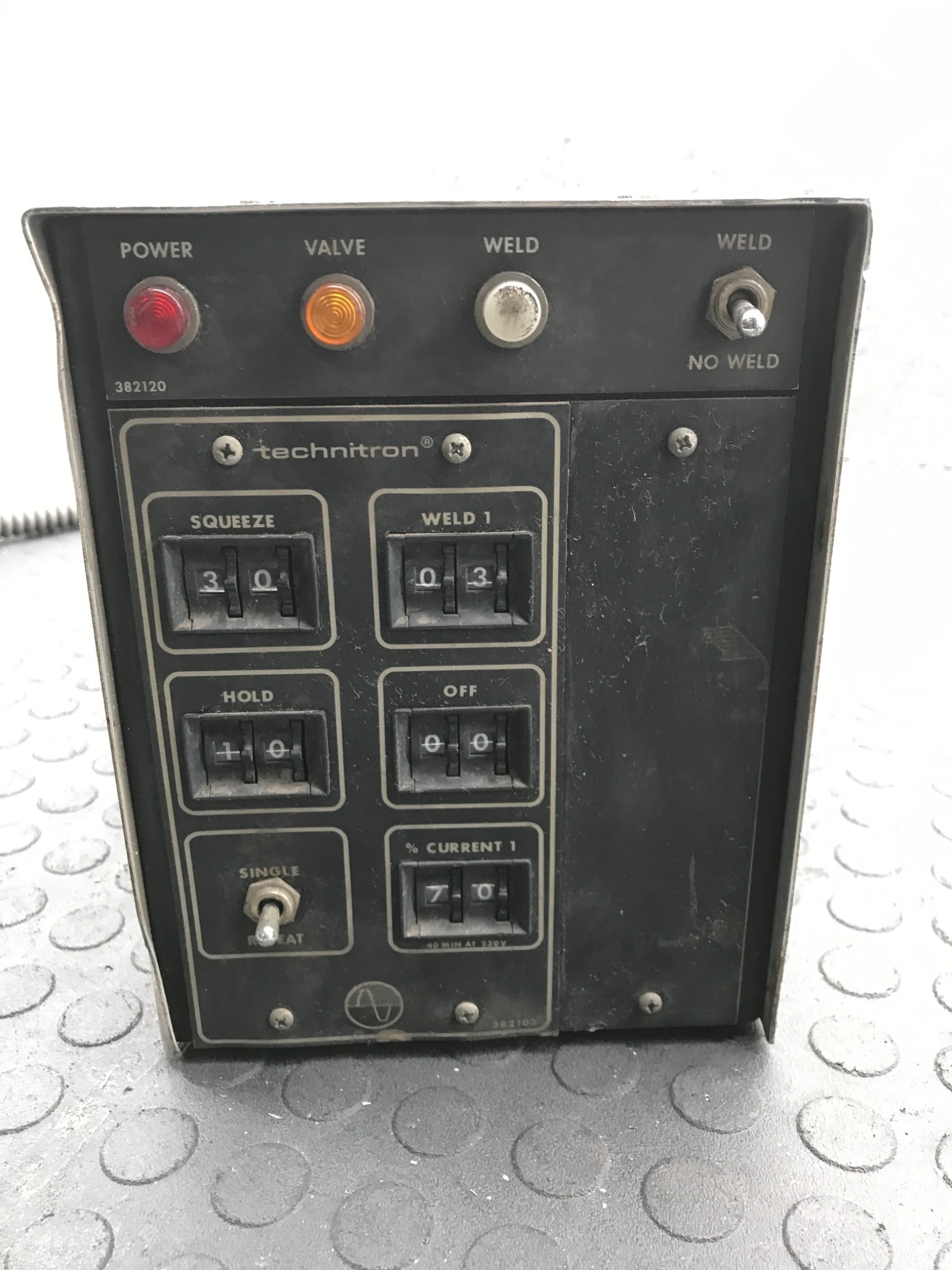 WTC/TECHNITRON MC08330000 Resistance Welding Control Box USED 1