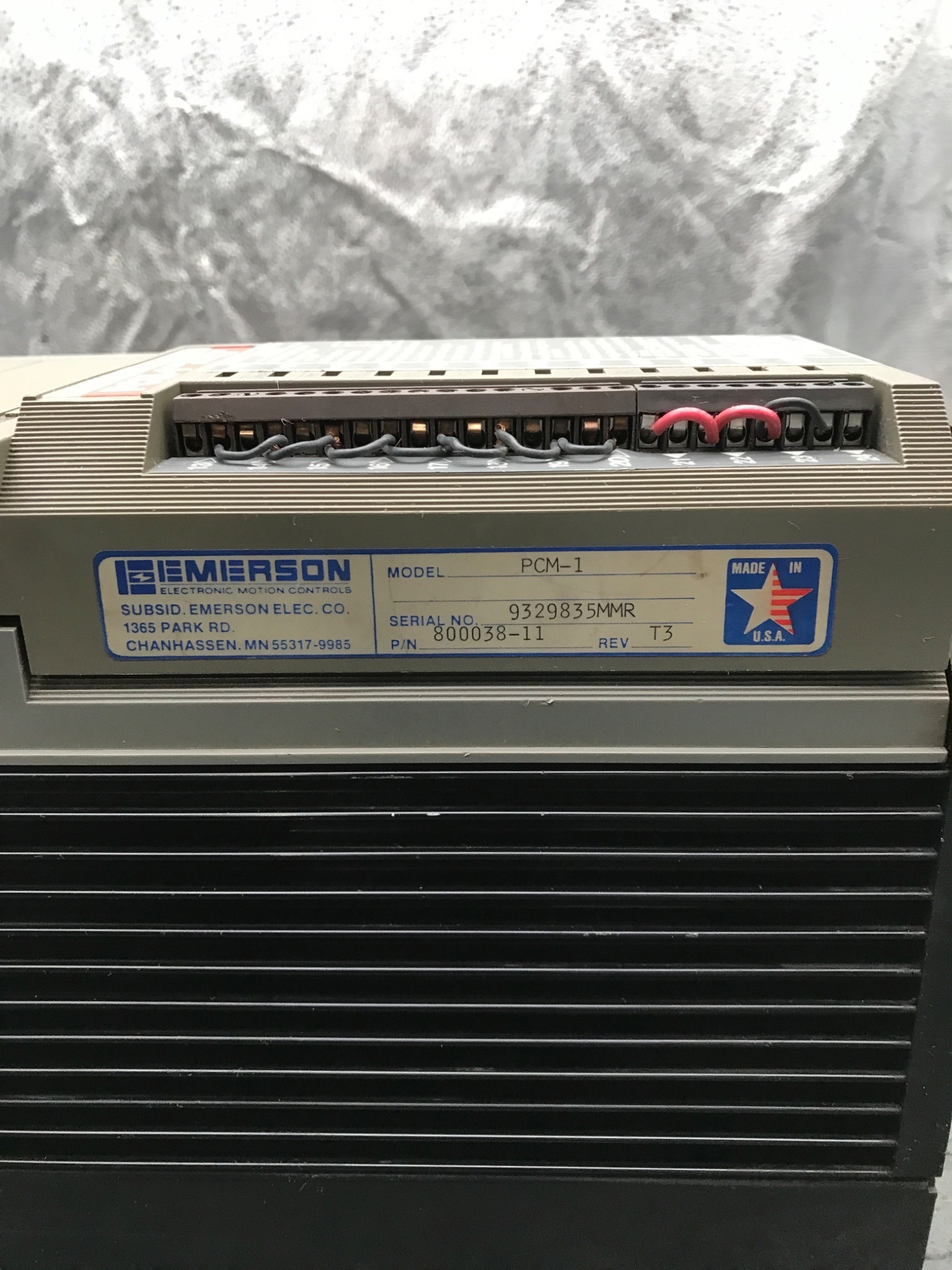 EMERSON DXA‑430 PCM‑1 Brushless Servo Drive USED 4