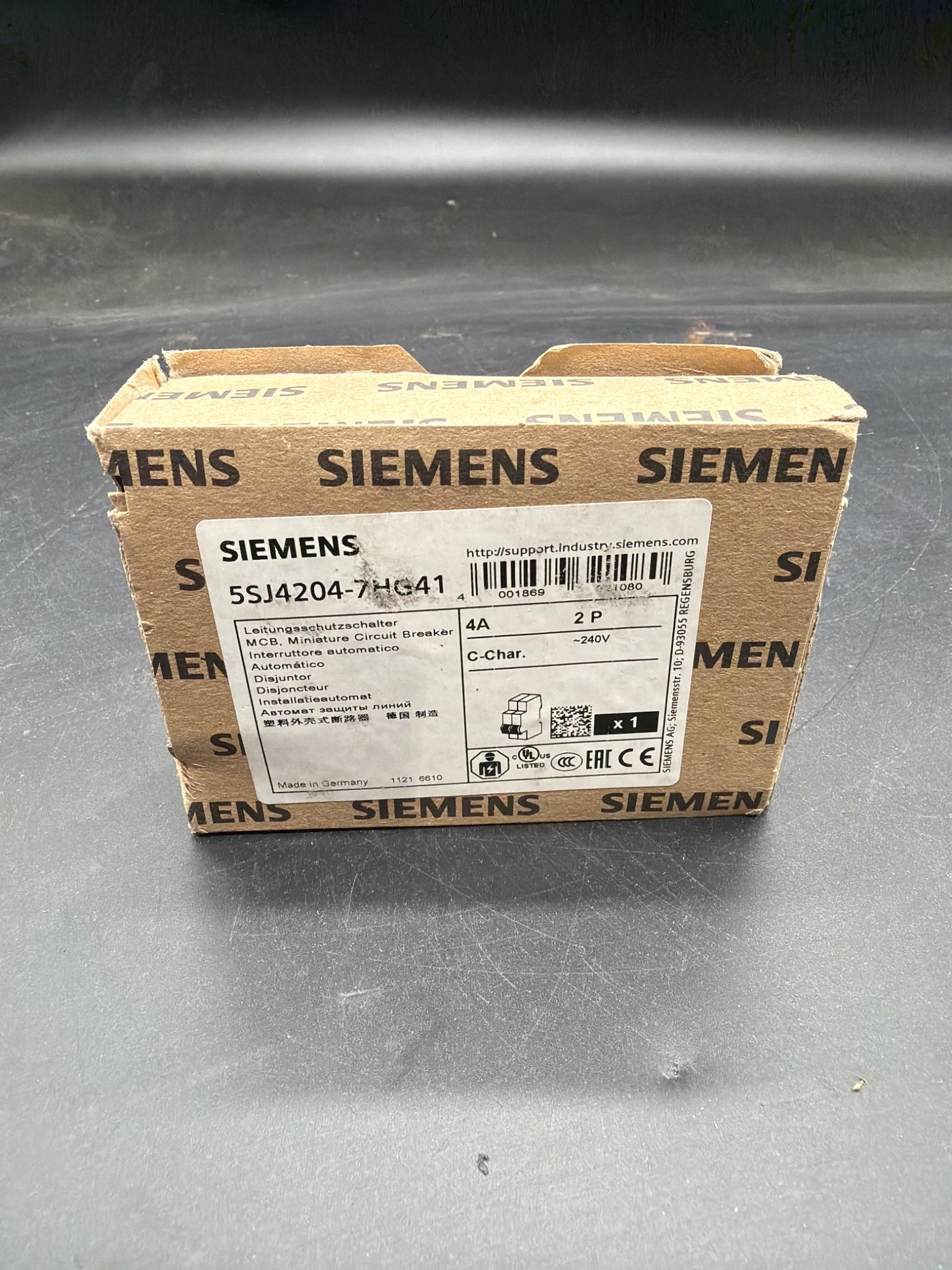 SIEMENS 5SJ4204‑7HG41 Miniature Circuit Breaker NEW 1