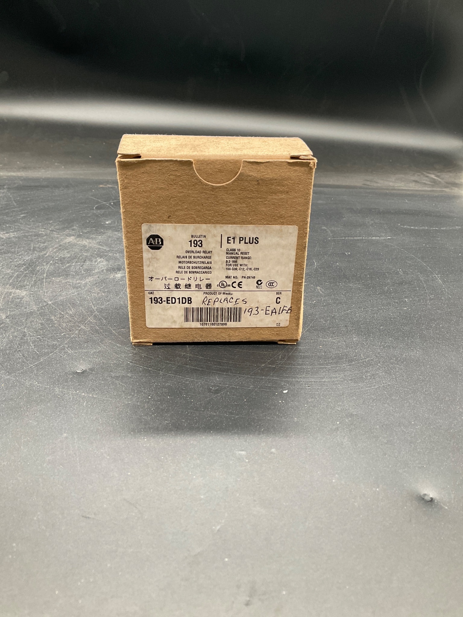 ALLEN‑BRADLEY 193‑ED1DB E1 Plus Thermal Overload Relay NEW 2