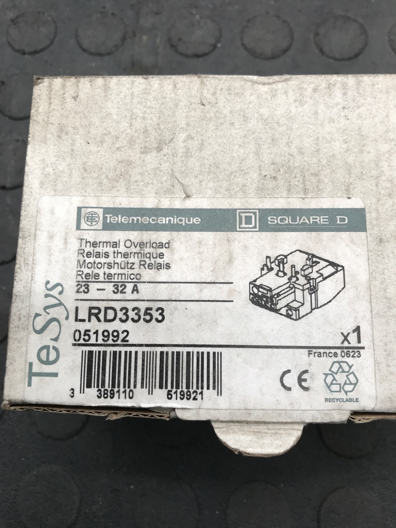 TELEMECANIQUE LRD3353 Thermal Overload Relay NEW 1