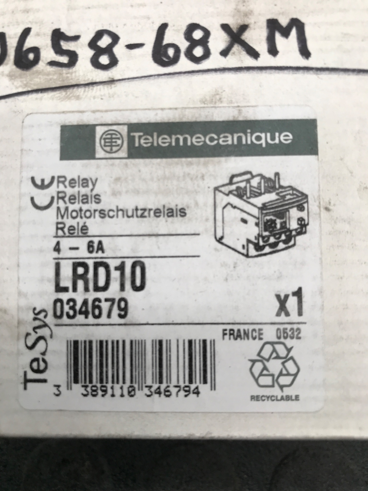 TELEMECANIQUE LRD10 Thermal Overload Relay NEW 1