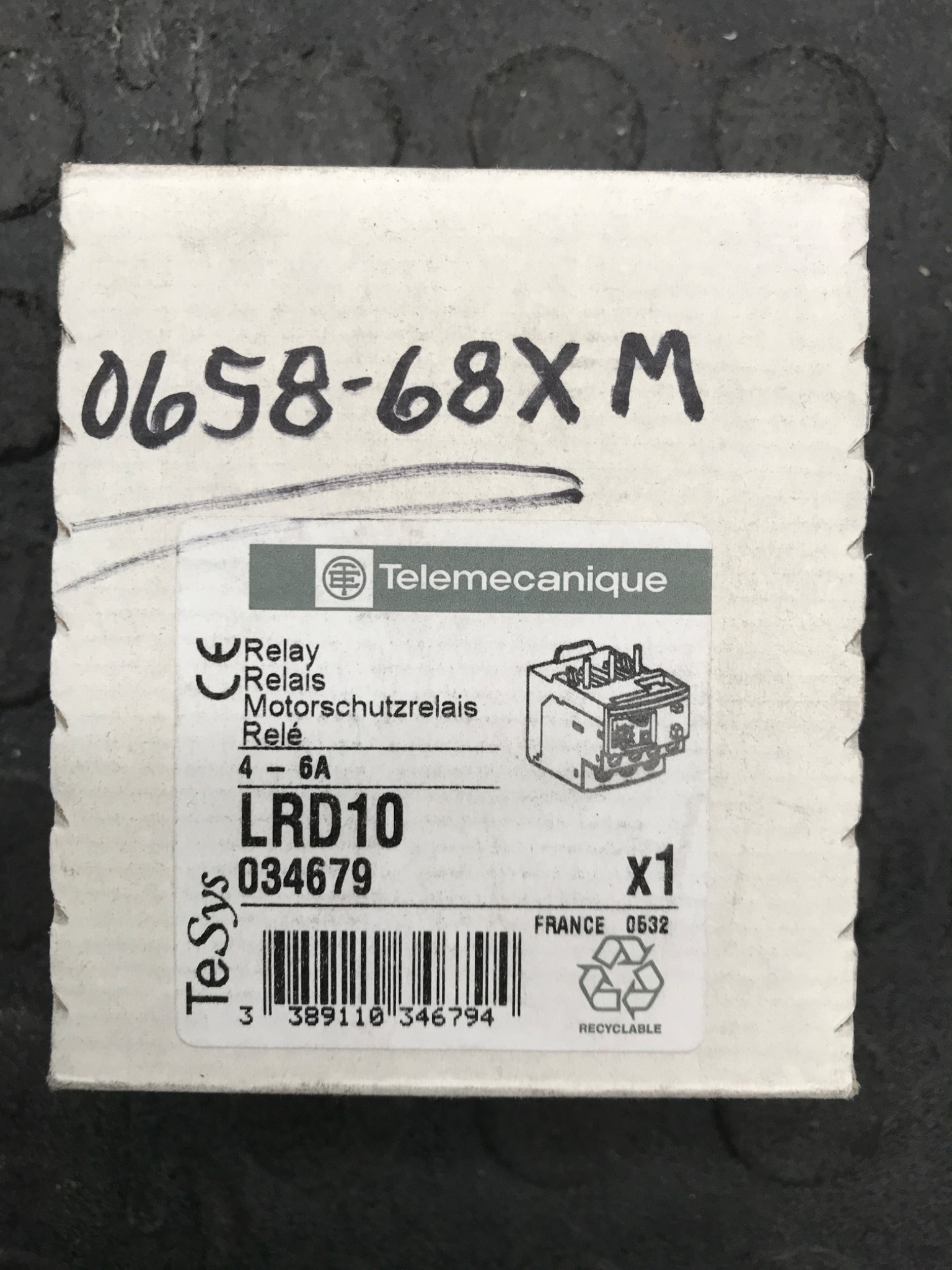TELEMECANIQUE LRD10 Thermal Overload Relay NEW 0