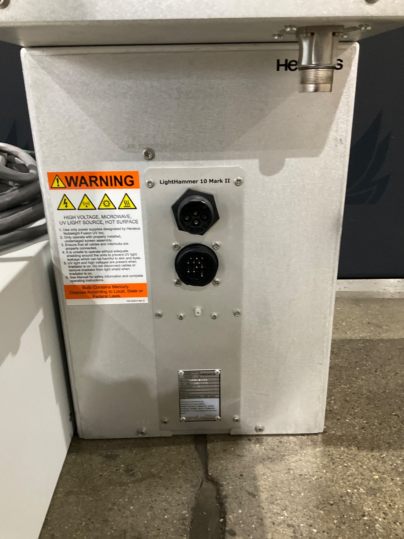 Heraeus LHP10B MARK II UV Curing Power Supply & System – USED 7