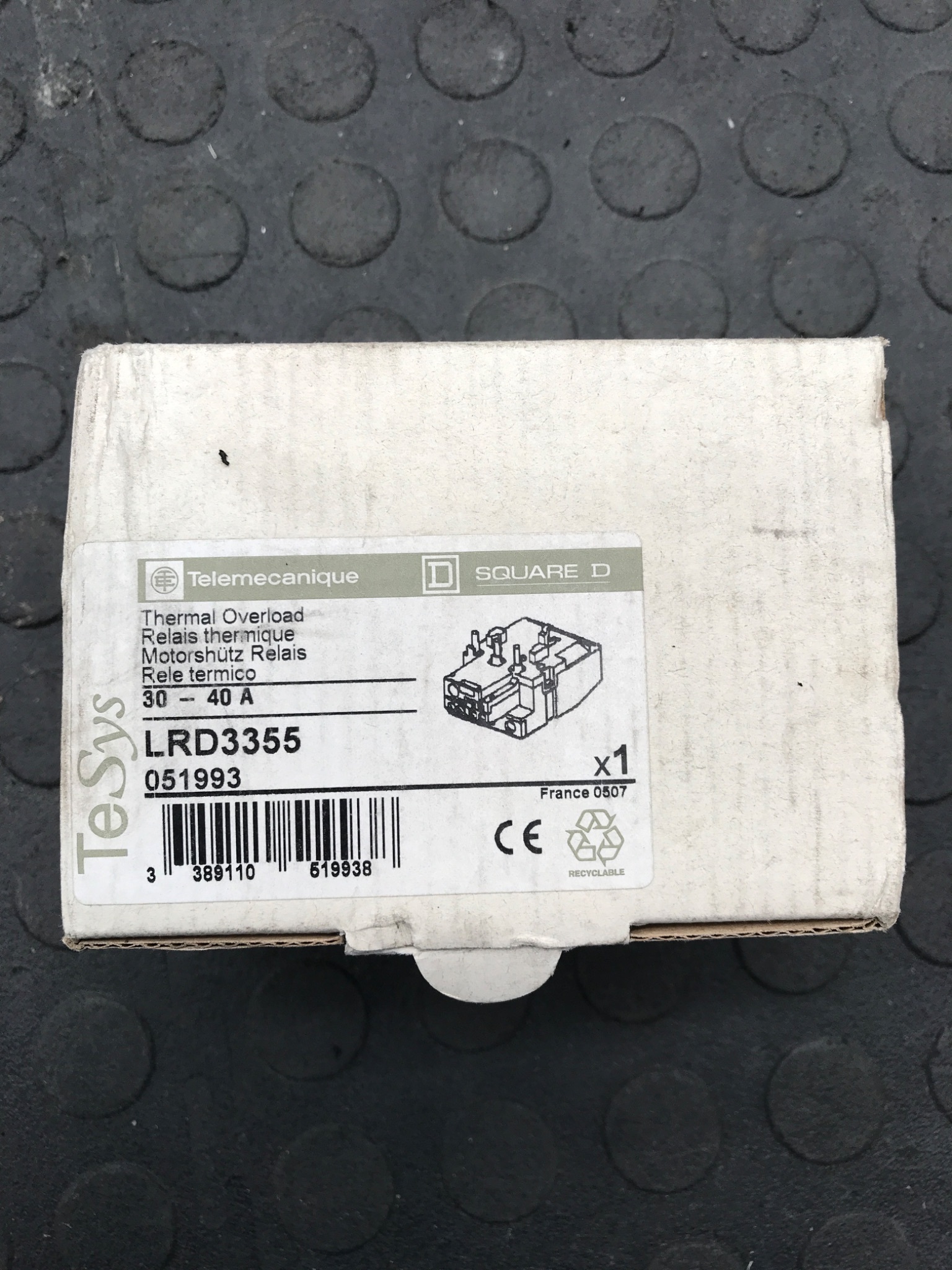 TELEMECANIQUE LRD3355 Thermal Overload Relay NEW 0