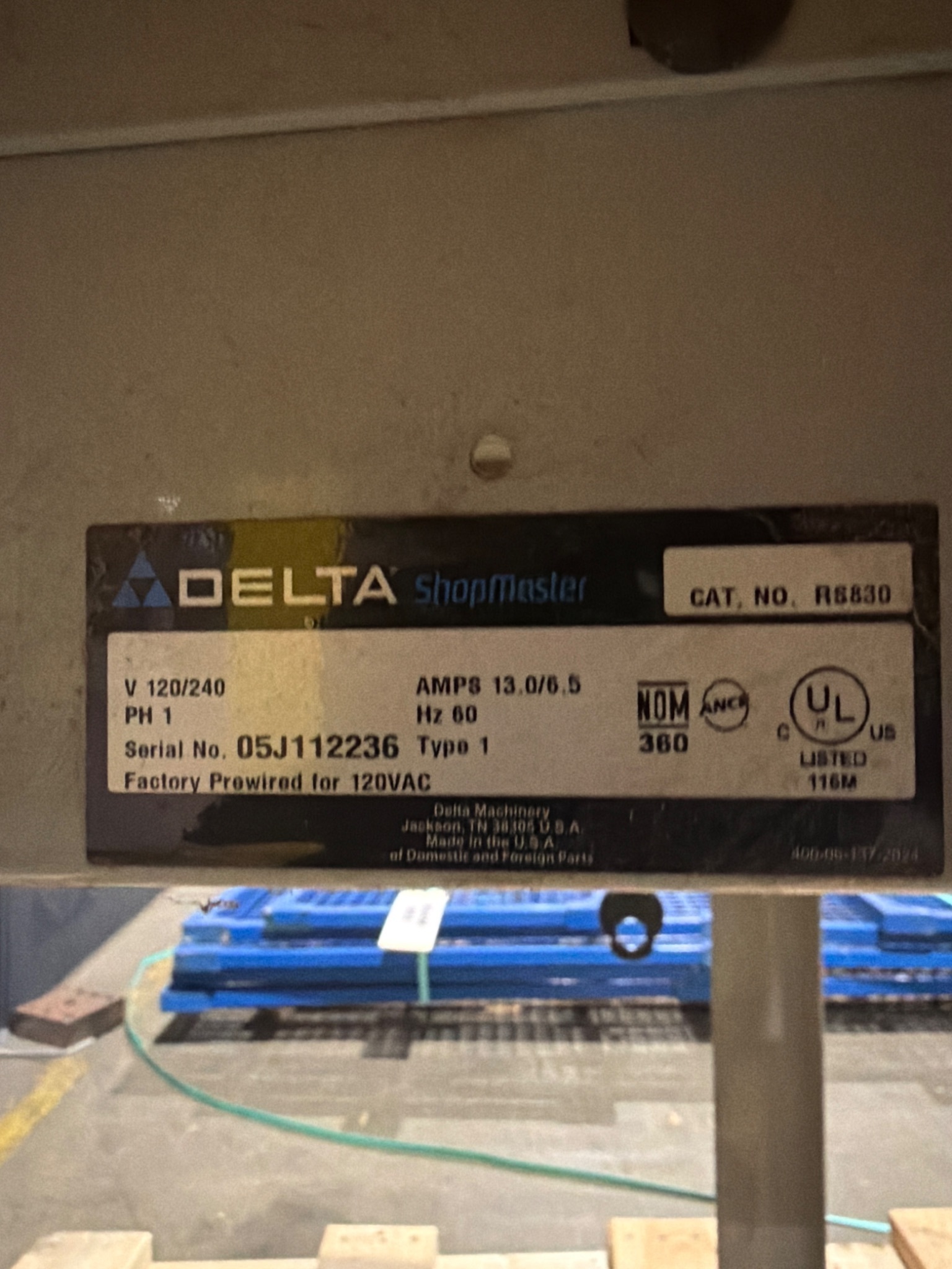 DELTA SHOPMASTER RS830 Radial Arm Saw USED 7