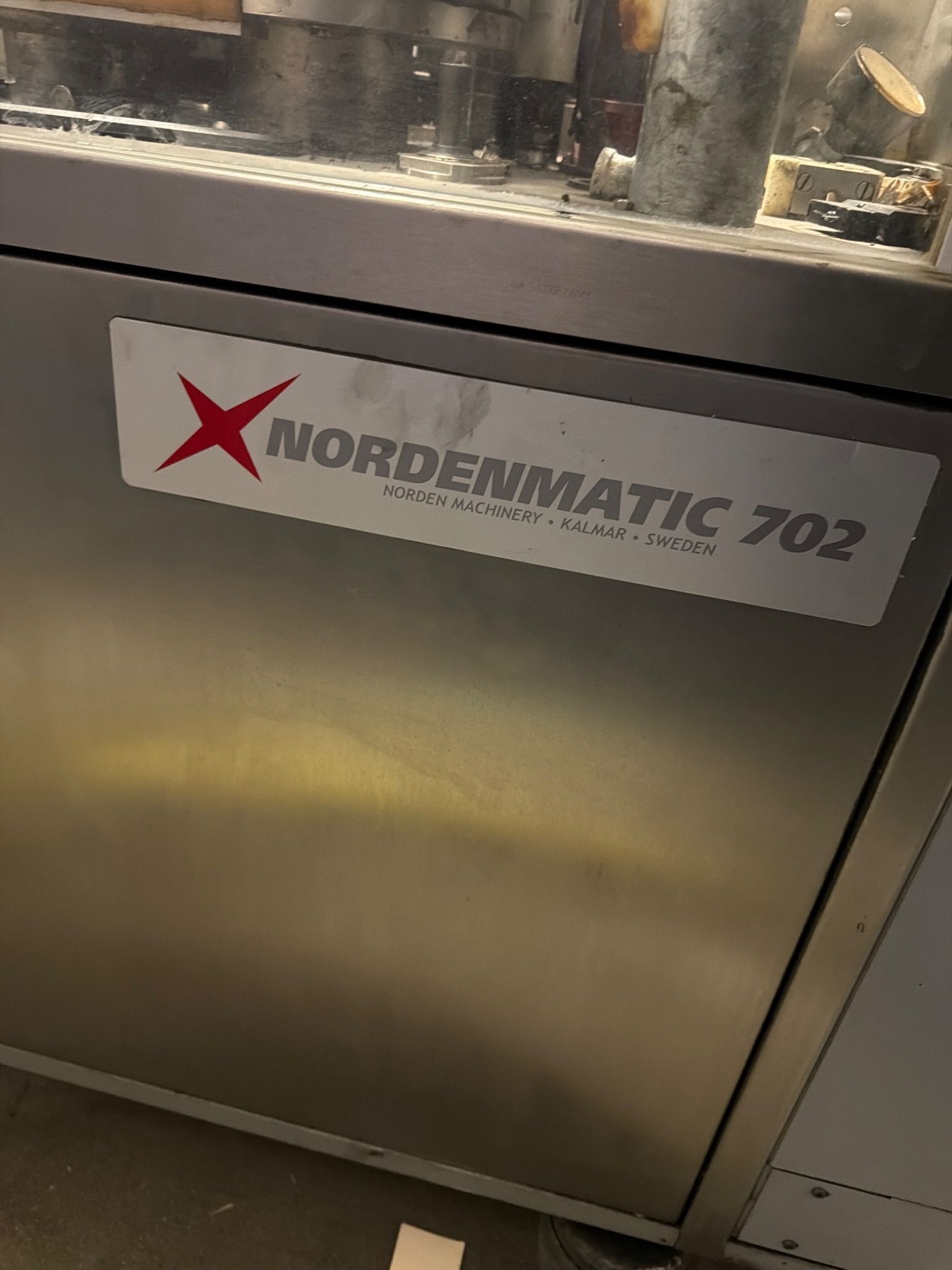 NORDEN NM 702 Tube Filling Machine w/ Domino Laser Marking System USED 1