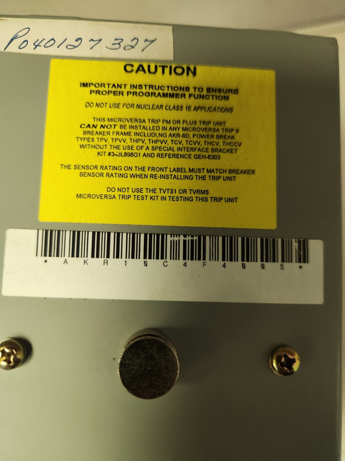 GENERAL ELECTRIC TR4B4000 MicroVersaTrip Plus Trip Unit 4000A NEW 1