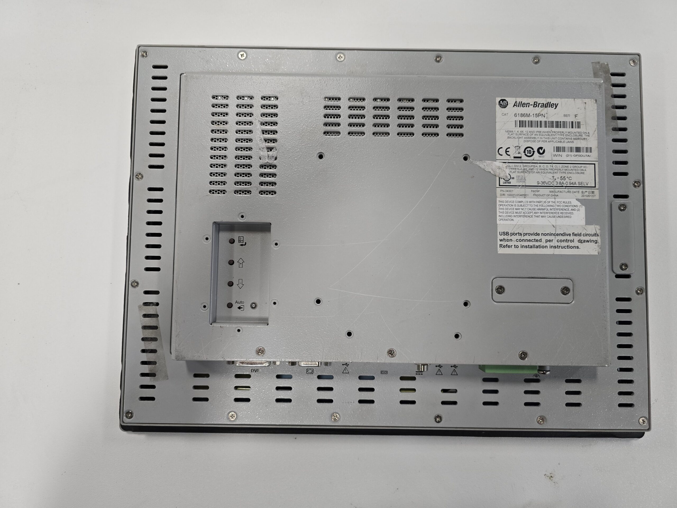Allen-Bradley 6186M-15PN Panel Mount Monitor 15" Series F - PARTS ONLY 3