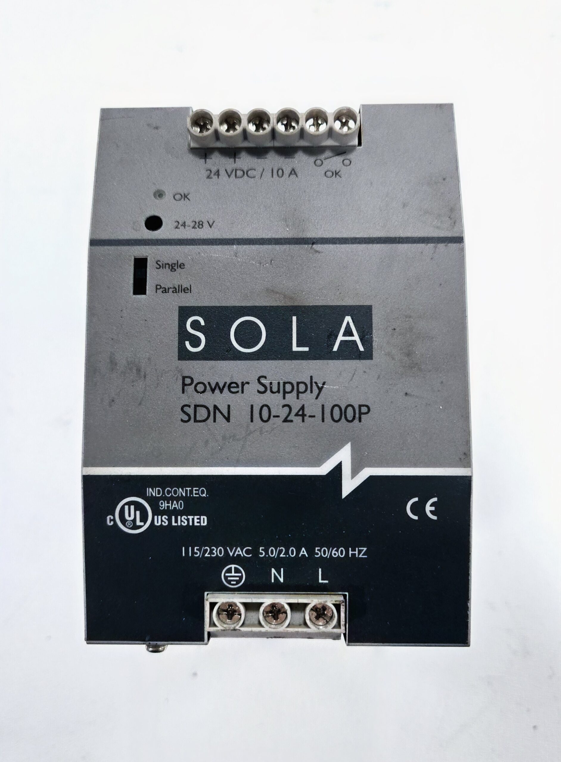 SOLA SDN 10-24-100P 24VDC 10A Power Supply USED 1