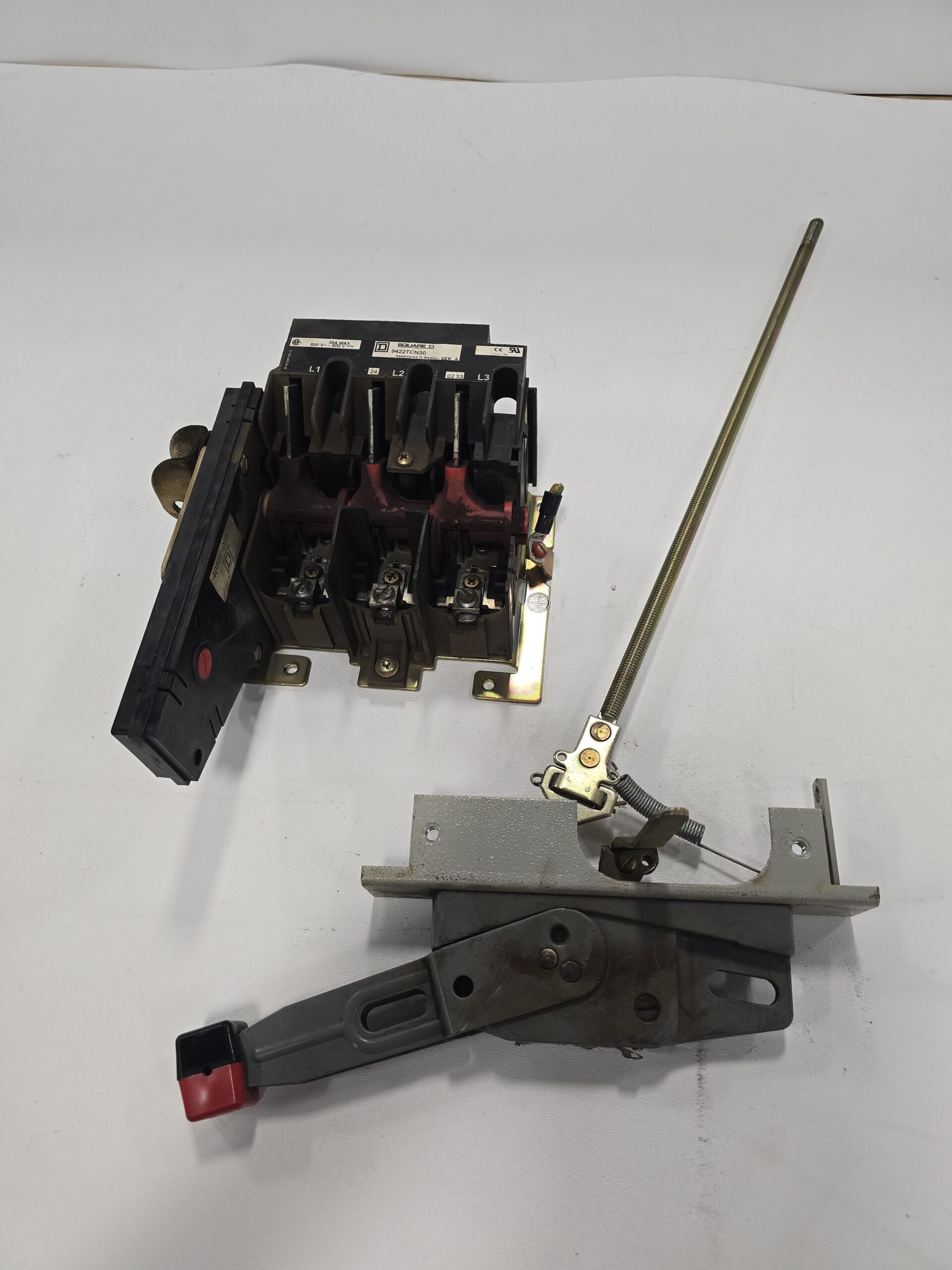 SQUARE D 9422TCN30 Disconnect Switch 30A 600V 3 Pole USED 0