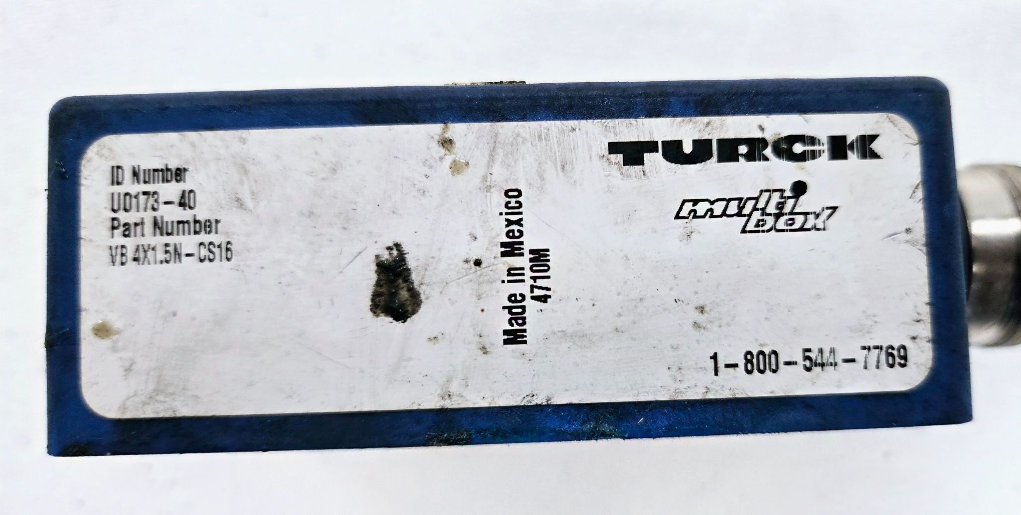 Turck VB 4X1.5N-CS16 Analog Junction Block USED 2
