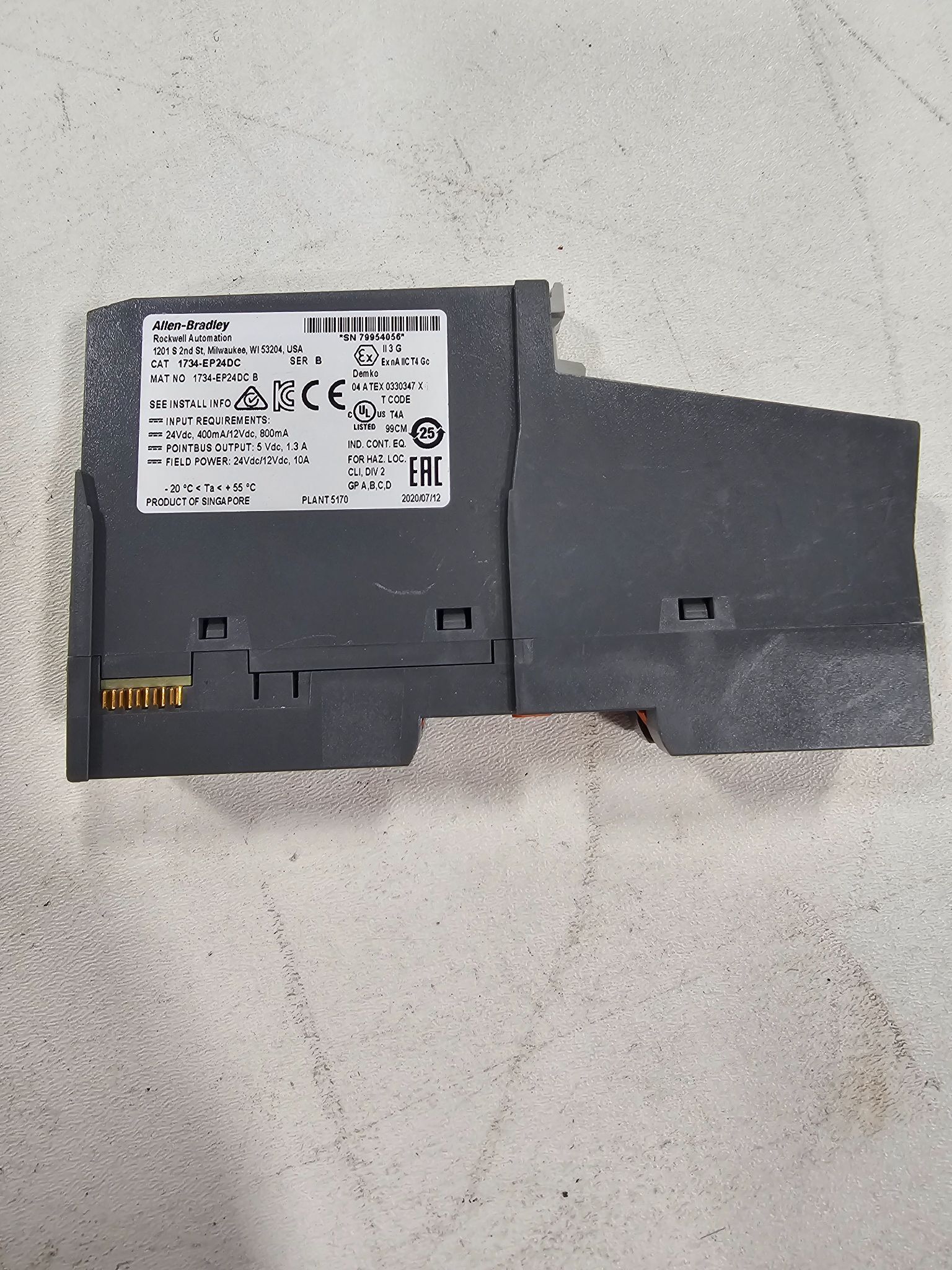 Allen-Bradley 1734-EP24DC POINT I/O Expansion Power Module 24VDC USED 1