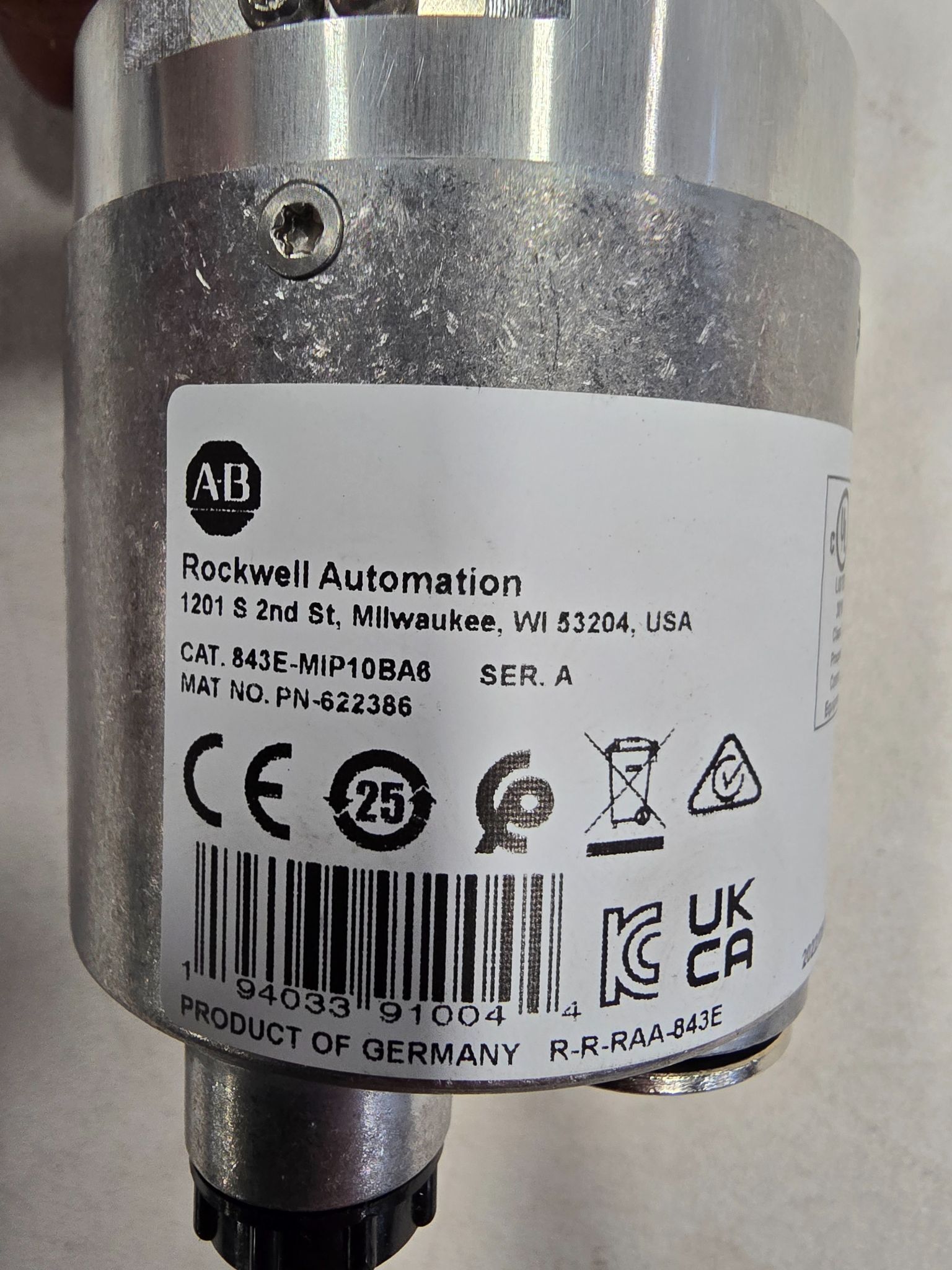 ALLEN BRADLEY 843E-MIP10BA6 EtherNet/IP Absolute Encoder NEW 2