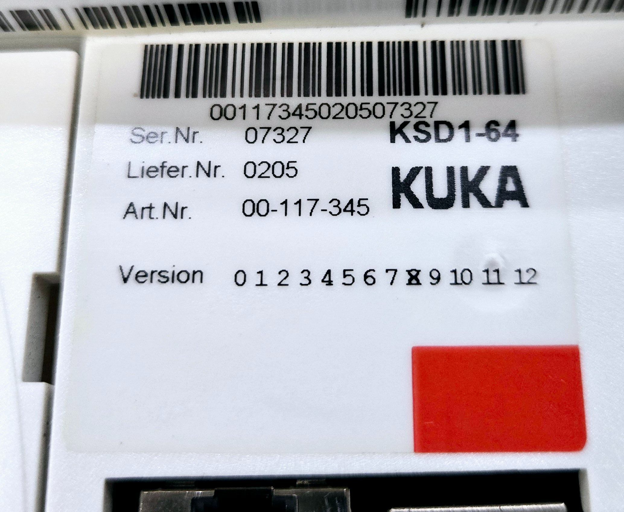 KUKA KSD1-64 Servo Drive Module USED 3