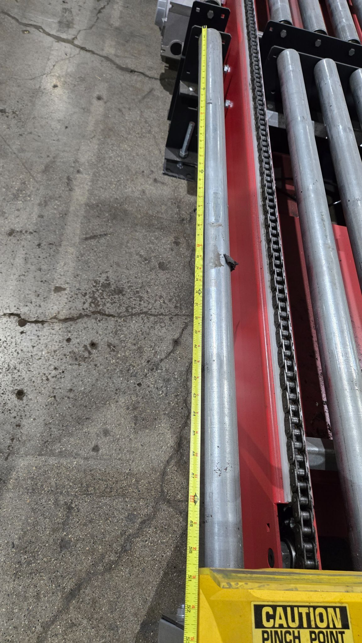 INDUSTRIAL KINETICS Transfer / Indexing Roller Conveyor 50.5" x 58" USED 4