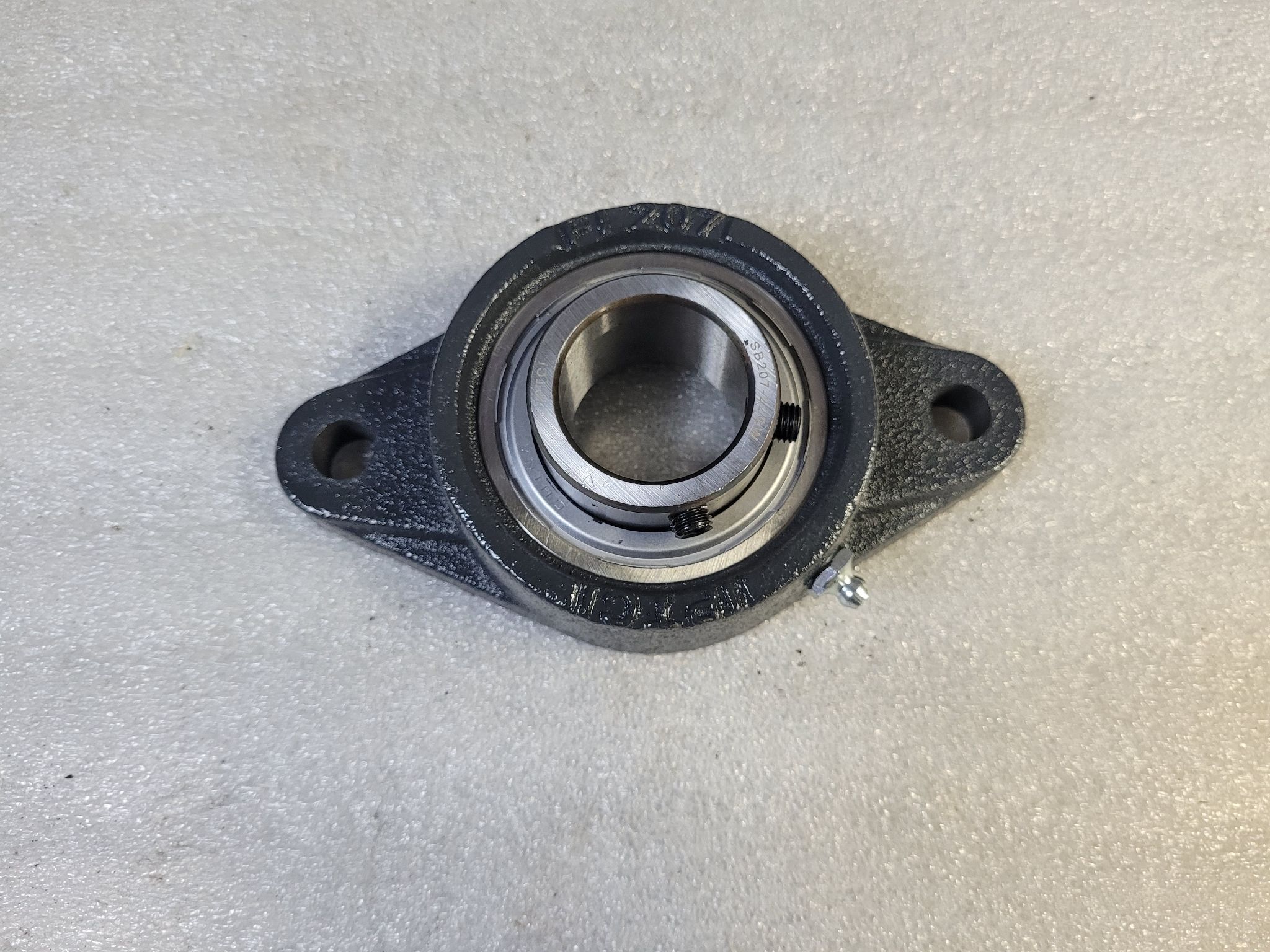IPTCI BEARINGS SBFL207-22G 1-3/8" SET SCREW LOCK 2-BOLT FLANGE BEARING NEW 1