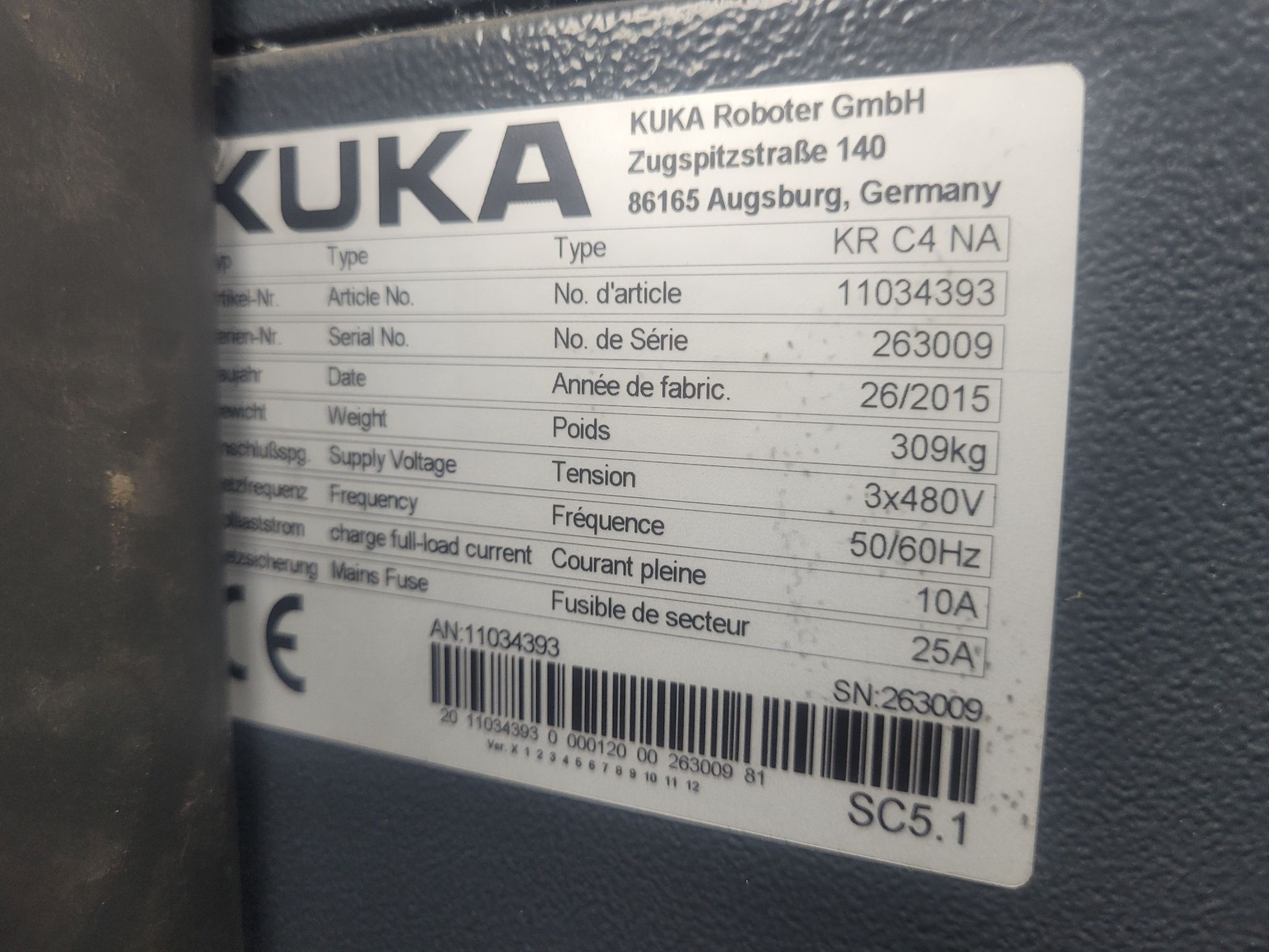 KUKA KR 16 L6-2 Robot Complete w/ KR C4 NA Controls NEW (Missing Pendant) 8