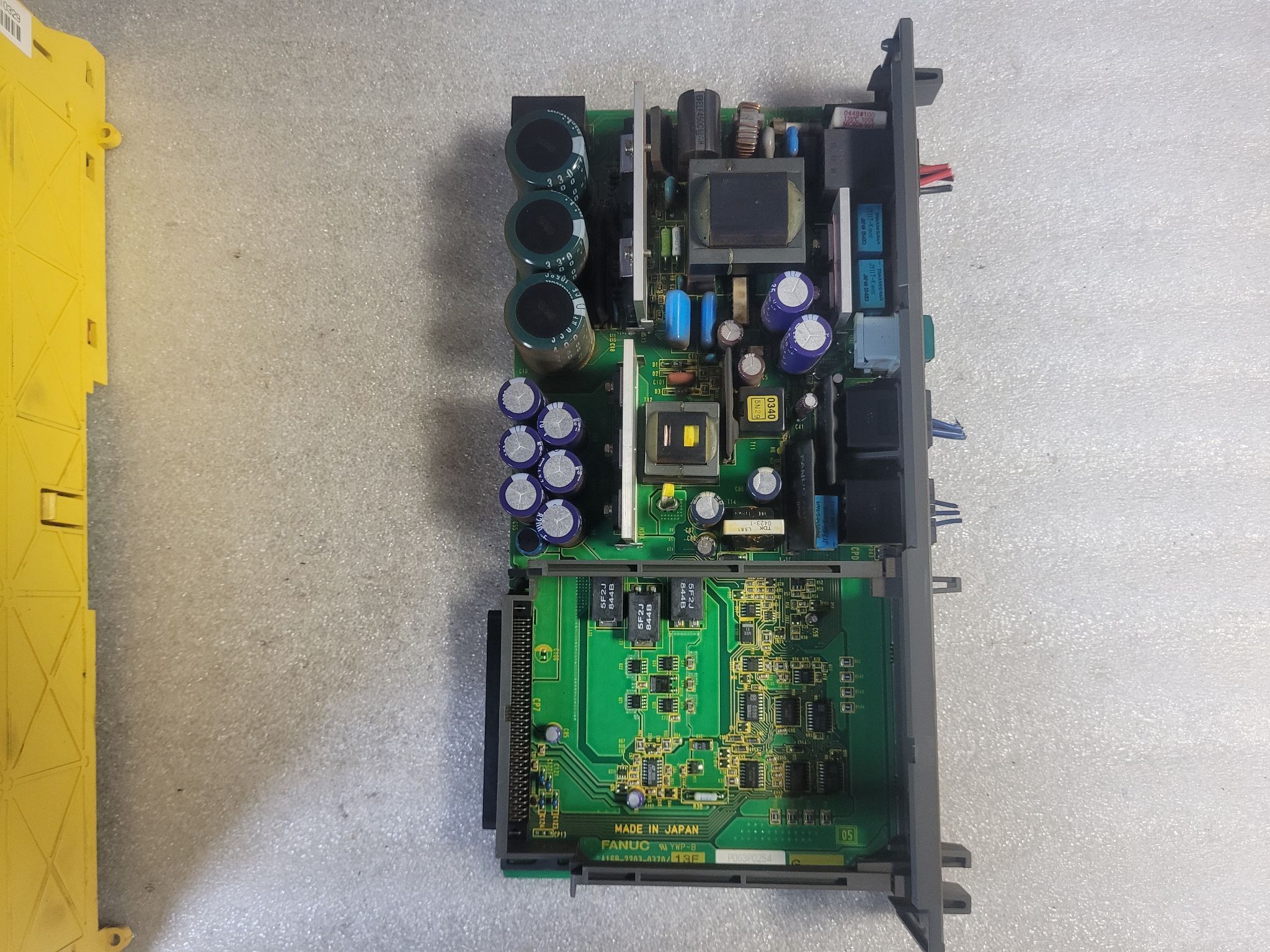 FANUC A05B-2400-C060 2-Slot Backplane w/ A16B-2203-0370/13E PSU Module USED 4