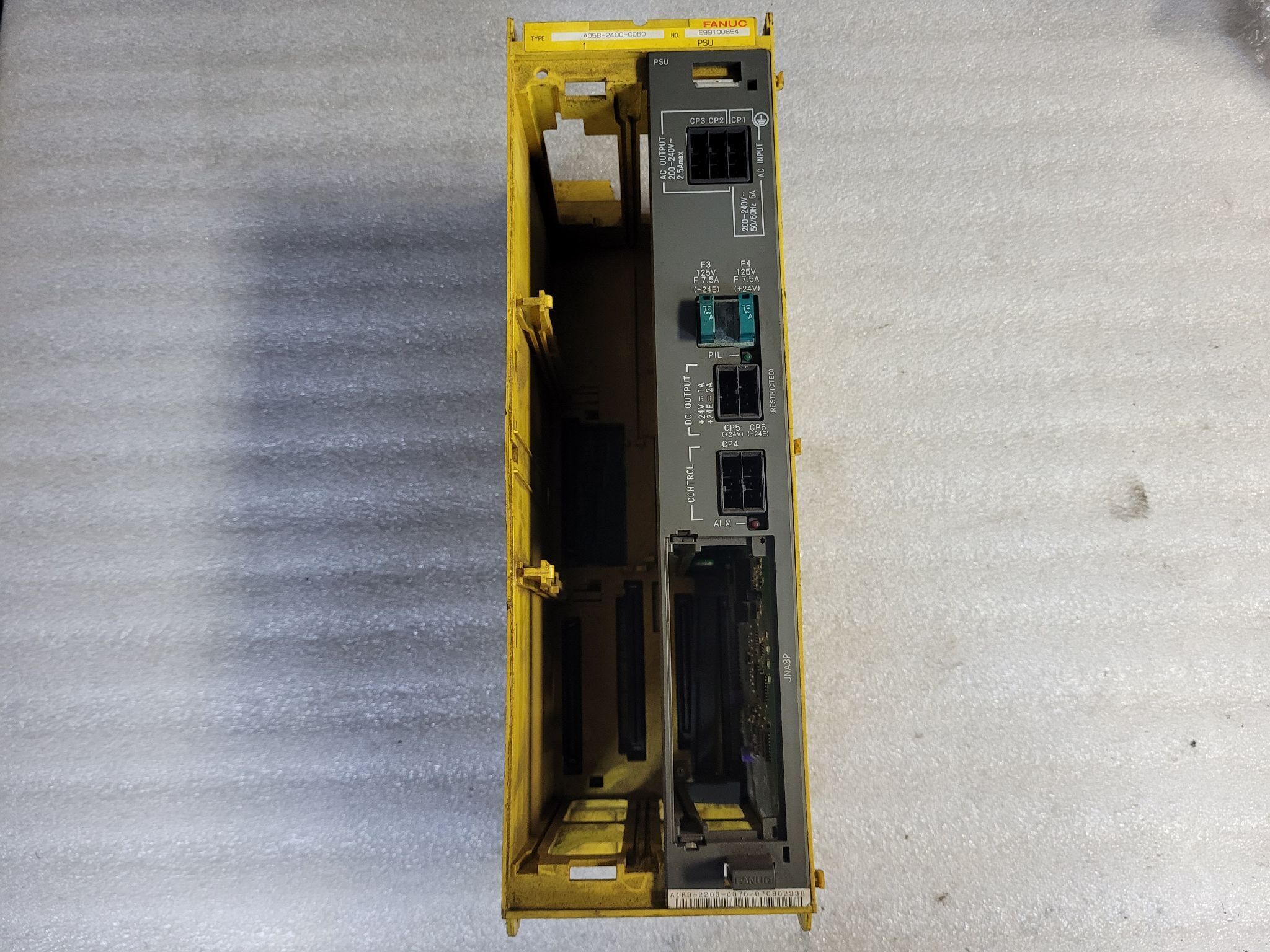 FANUC A05B-2400-C060 2-Slot Backplane Chassis w/ A16B-2203-0370 USED 1