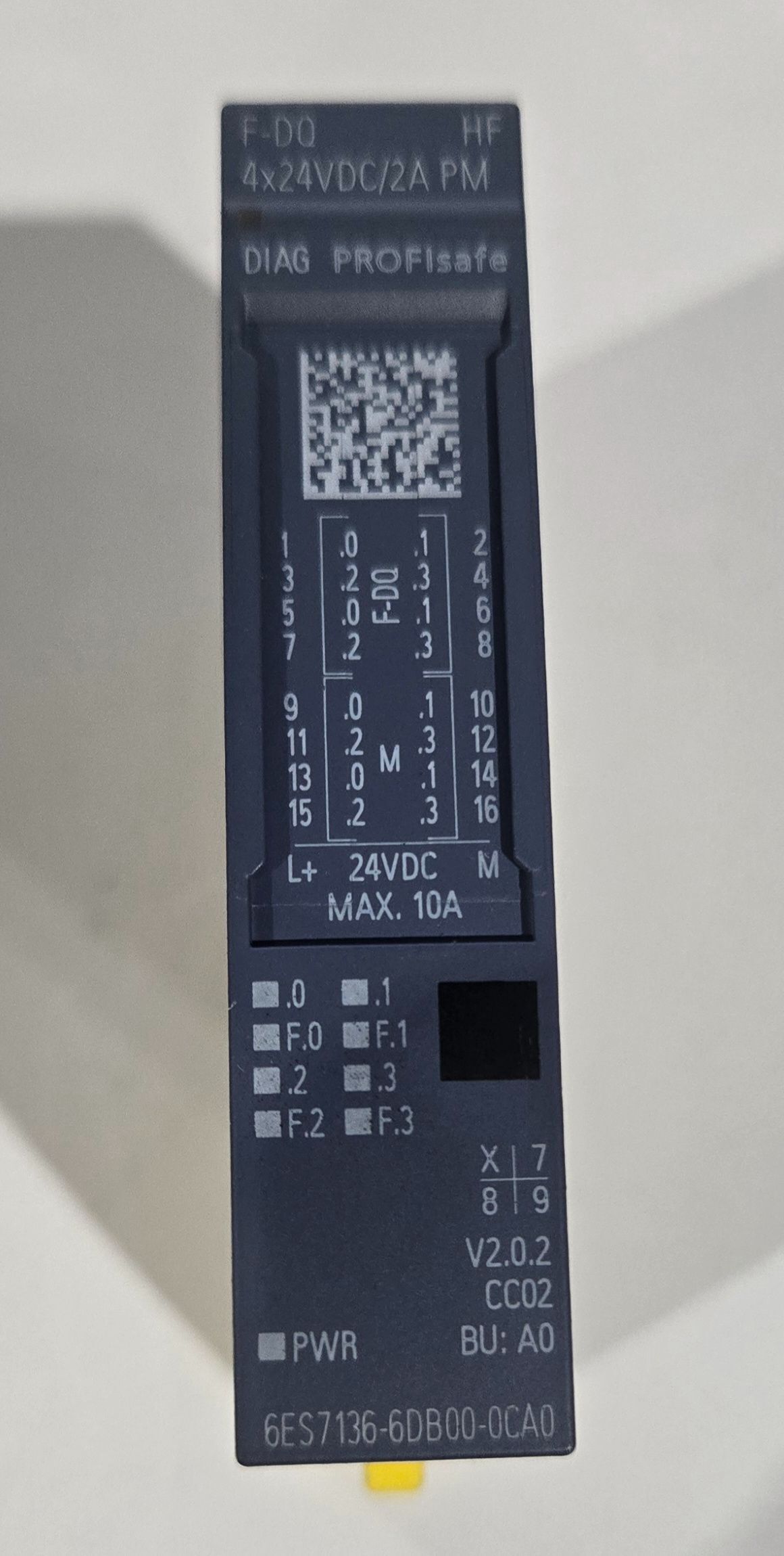 SIEMENS 6ES7 136-6DB00-0CA0 ET200SP F-Digital Output Module 4x24VDC 2A USED 0