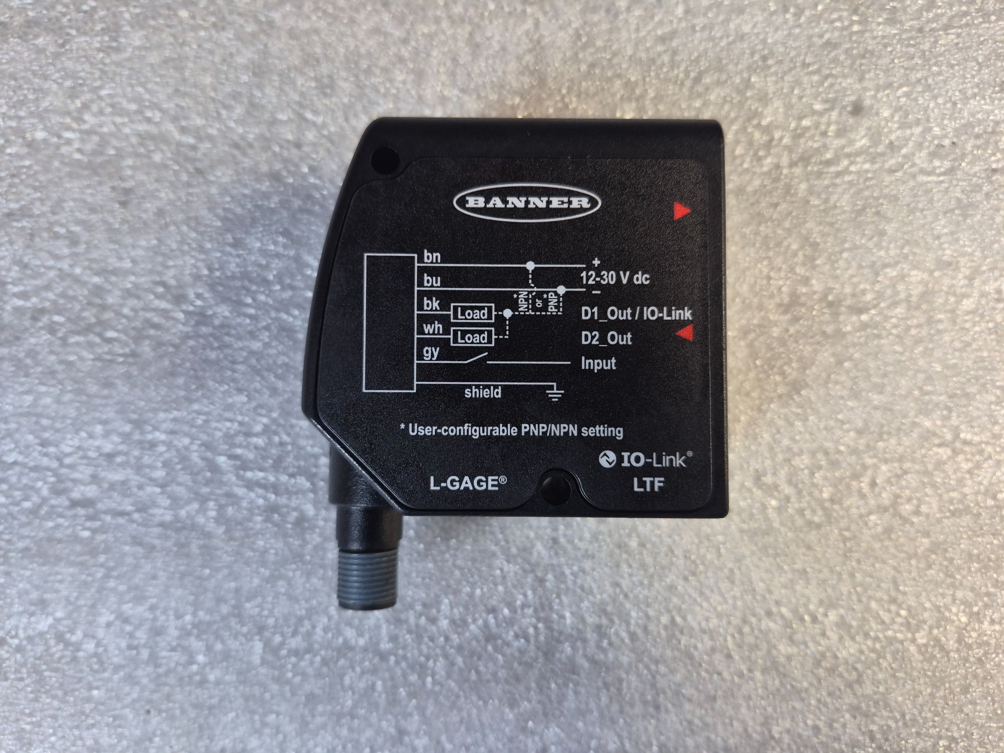 BANNER LTF24KC2LDQ Time-of-Flight Laser Sensor 50-2400mm NEW 3