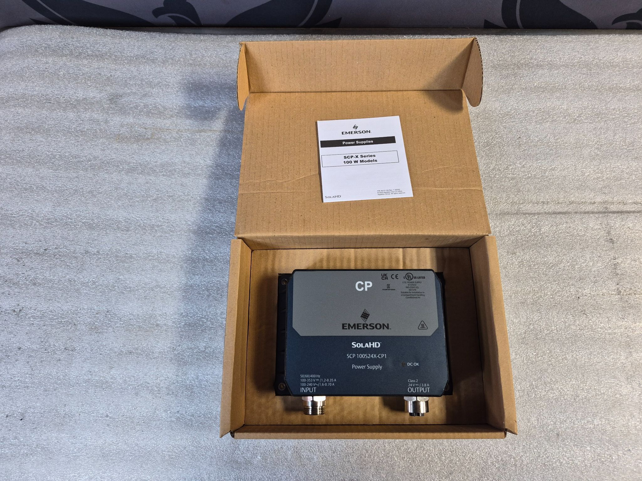EMERSON SolaHD SCP 100S24X-CP1 24V Power Supply NEW 0