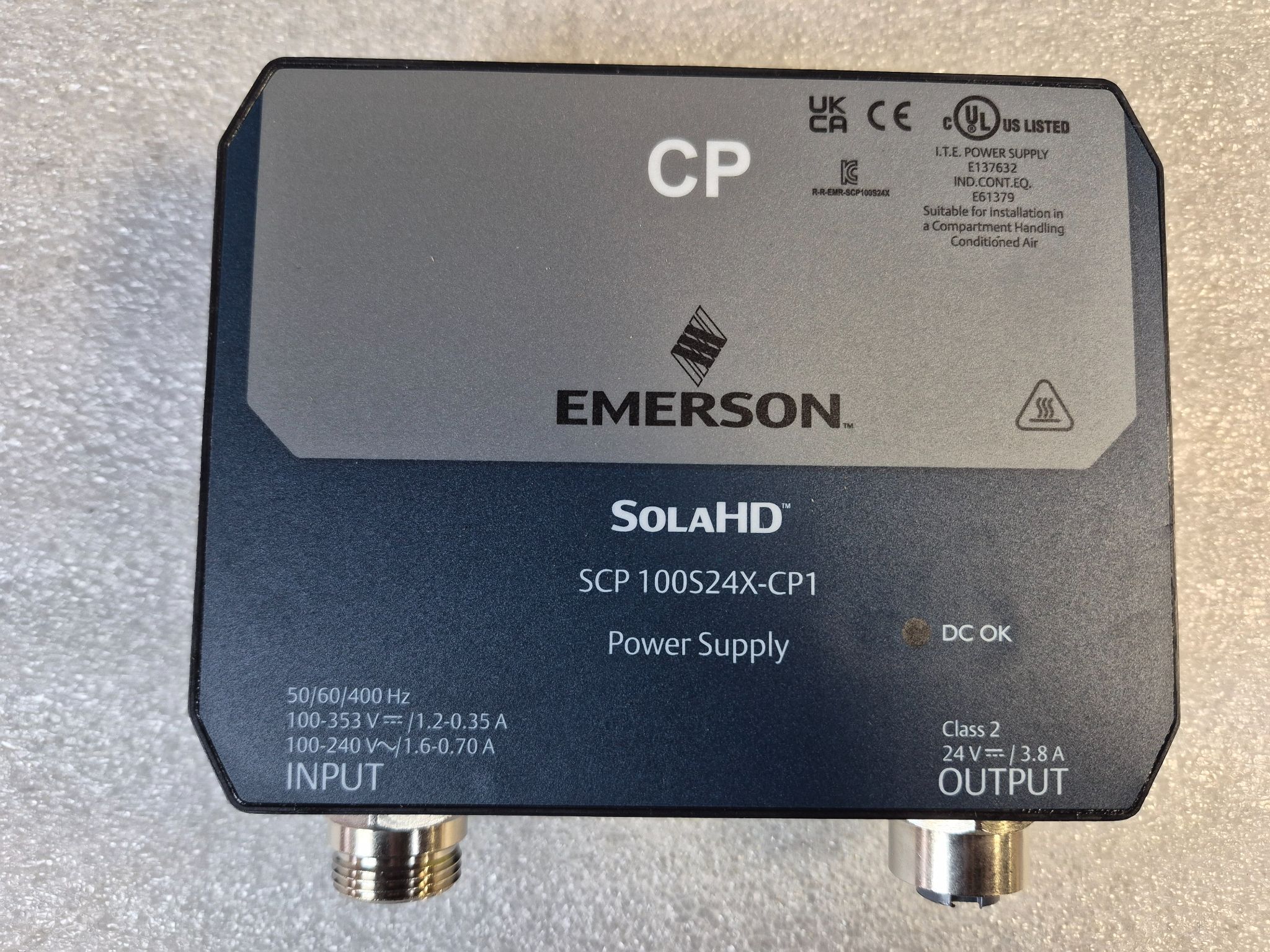 EMERSON SolaHD SCP 100S24X-CP1 24V Power Supply NEW 1
