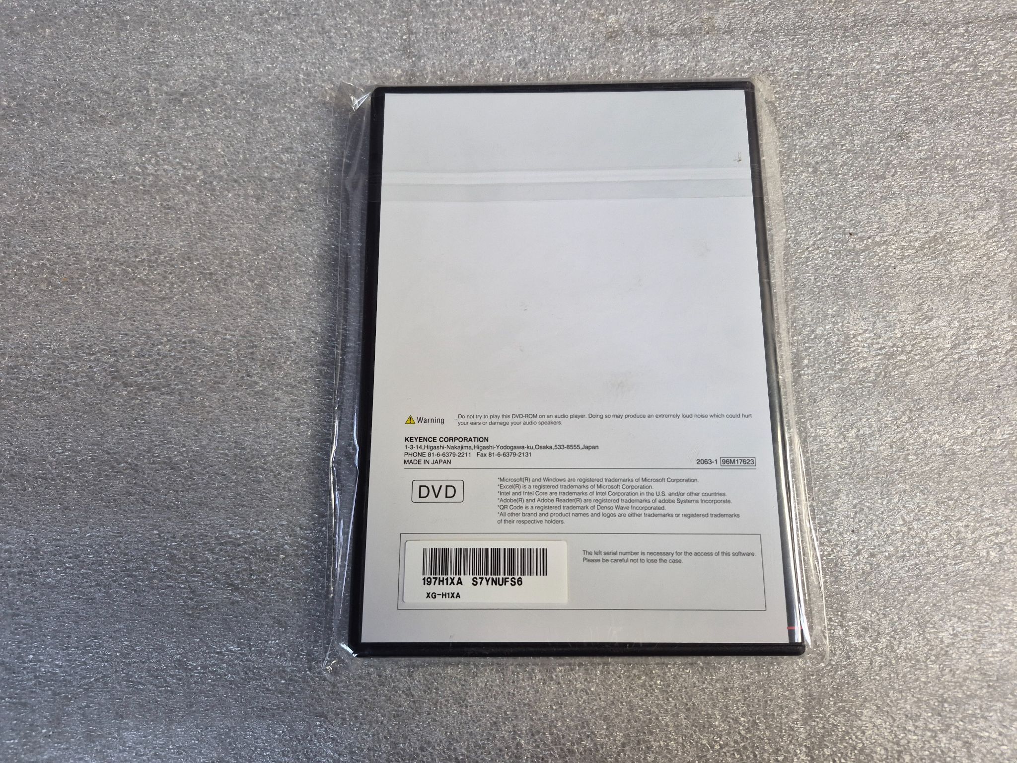 Keyence XG-H1XA V3.1 Vision System Software DVD NEW 1