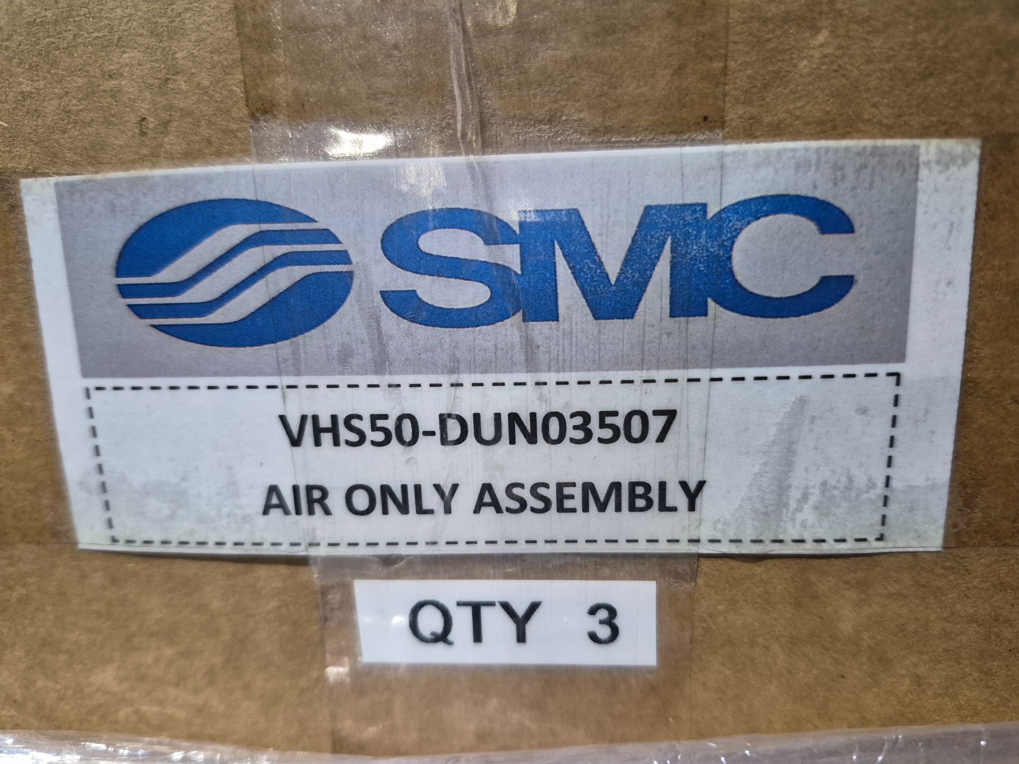 SMC VHS50‑DUN03507 Air Only Assembly NEW 3
