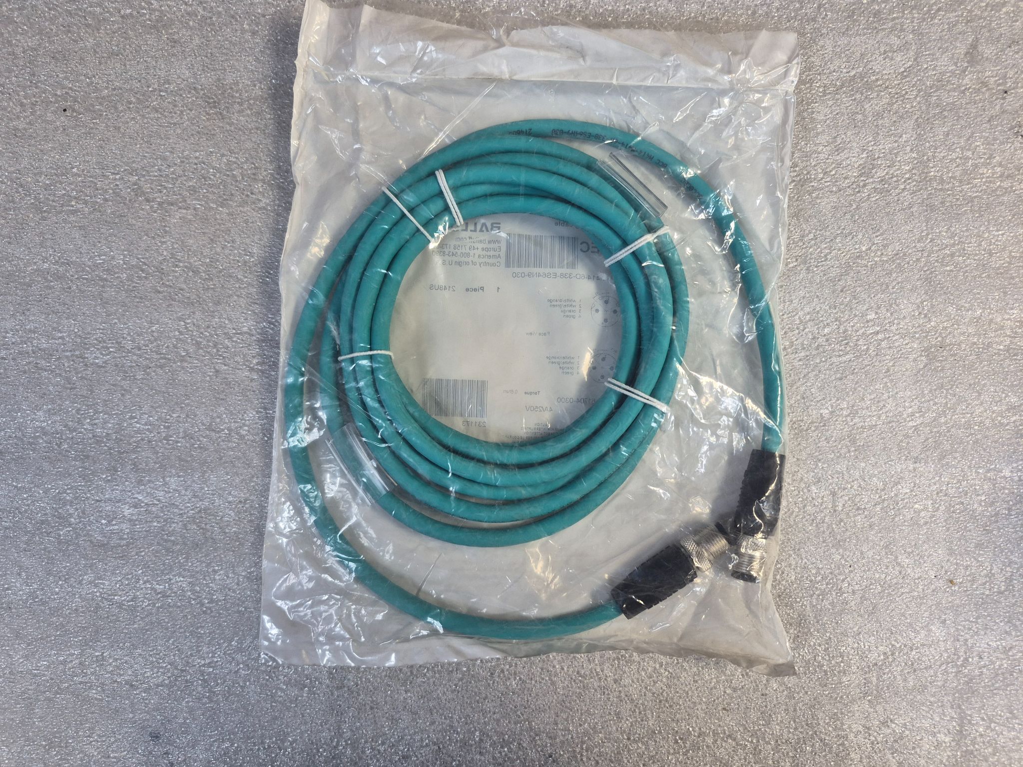BALLUFF BCC M414-M414-6D-338-ES64N9-030 Double-Ended Cordset Cable 3m NEW 1