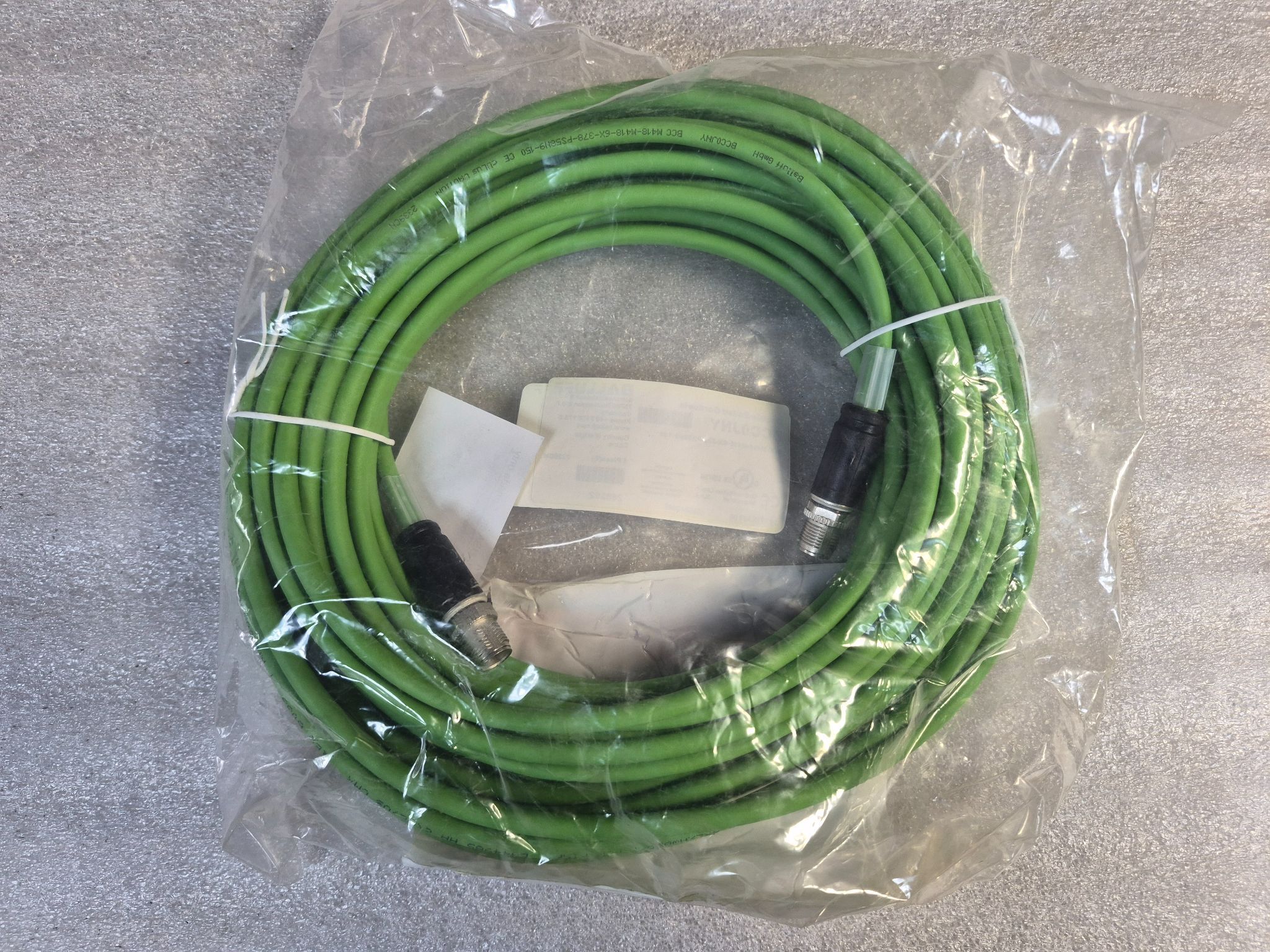 Balluff BCC M418-M418-6X-378-PS58N9-150 M12 Double-Ended Cordset 15m NEW 1