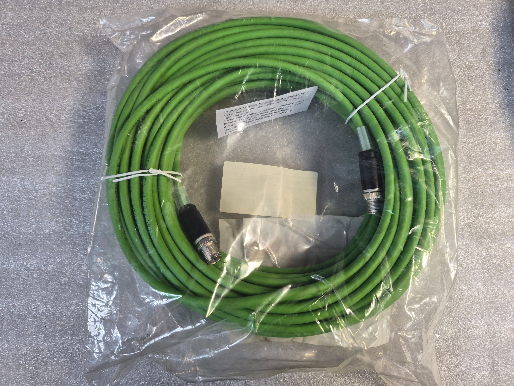 Balluff BCC M418-M418-6X-378-PS58N9-300 M12 Double-Ended Cordset 30m NEW 1