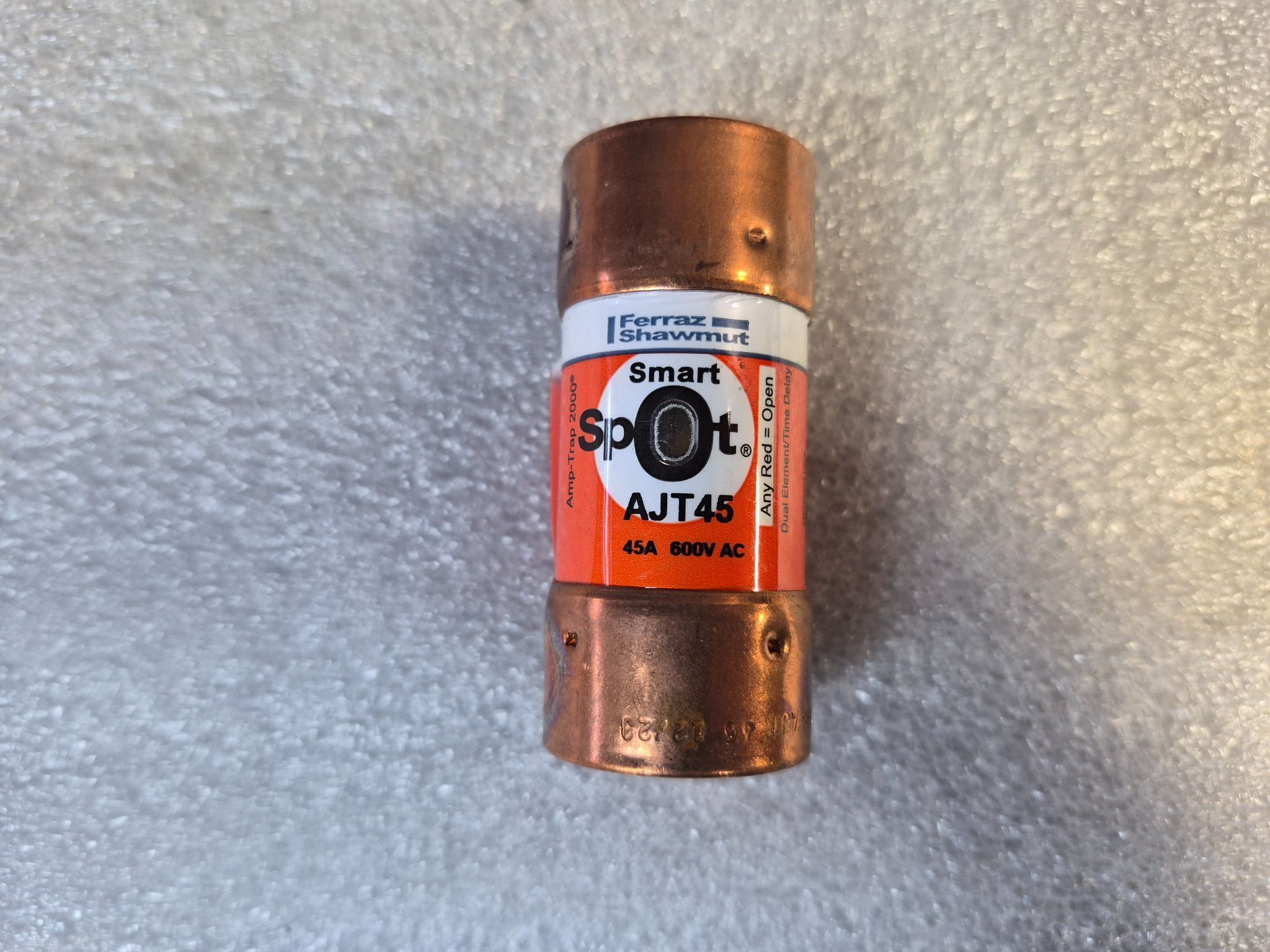 MERSEN AJT45 Class J Time‑Delay Fuse 45A 600VAC NEW (10 Pack) 2
