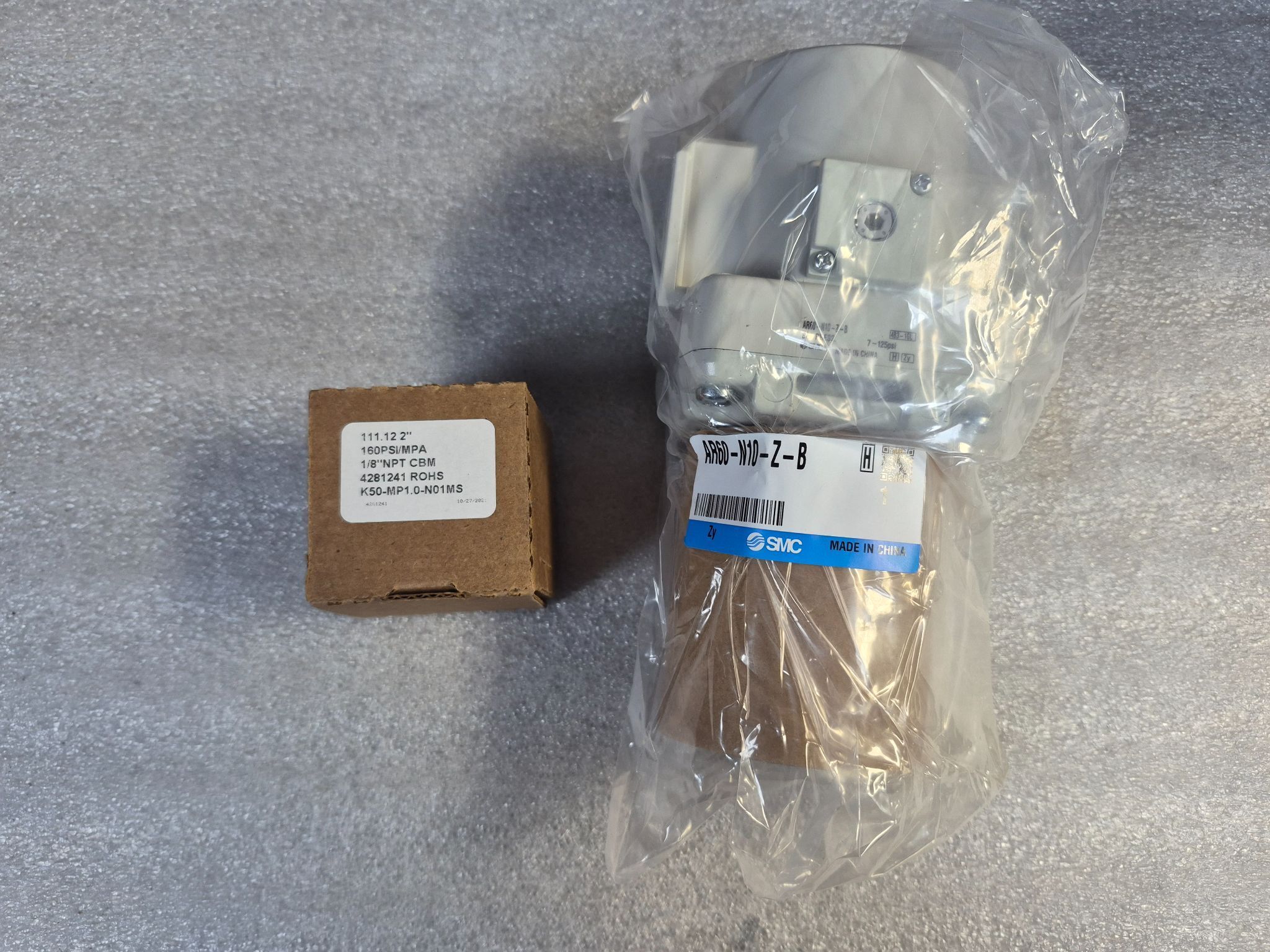 SMC AR60‑N10G‑Z‑B Air Pressure Regulator NEW 0