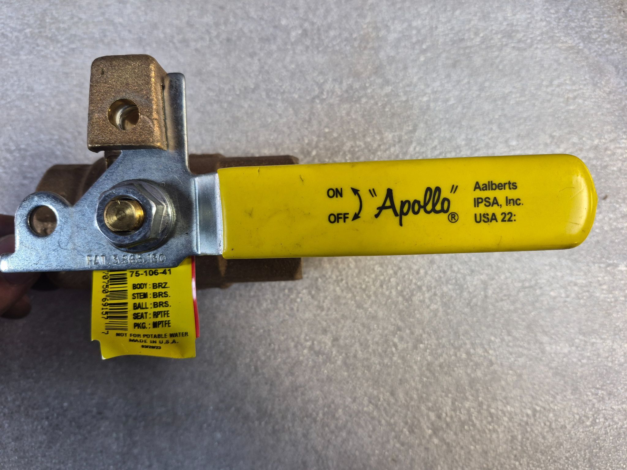 APOLLO 75‑106‑41 Bronze Ball Valve NEW 1