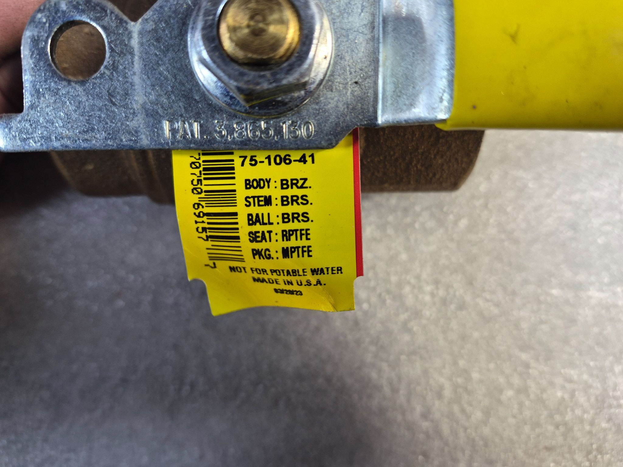 APOLLO 75‑106‑41 Bronze Ball Valve NEW 2